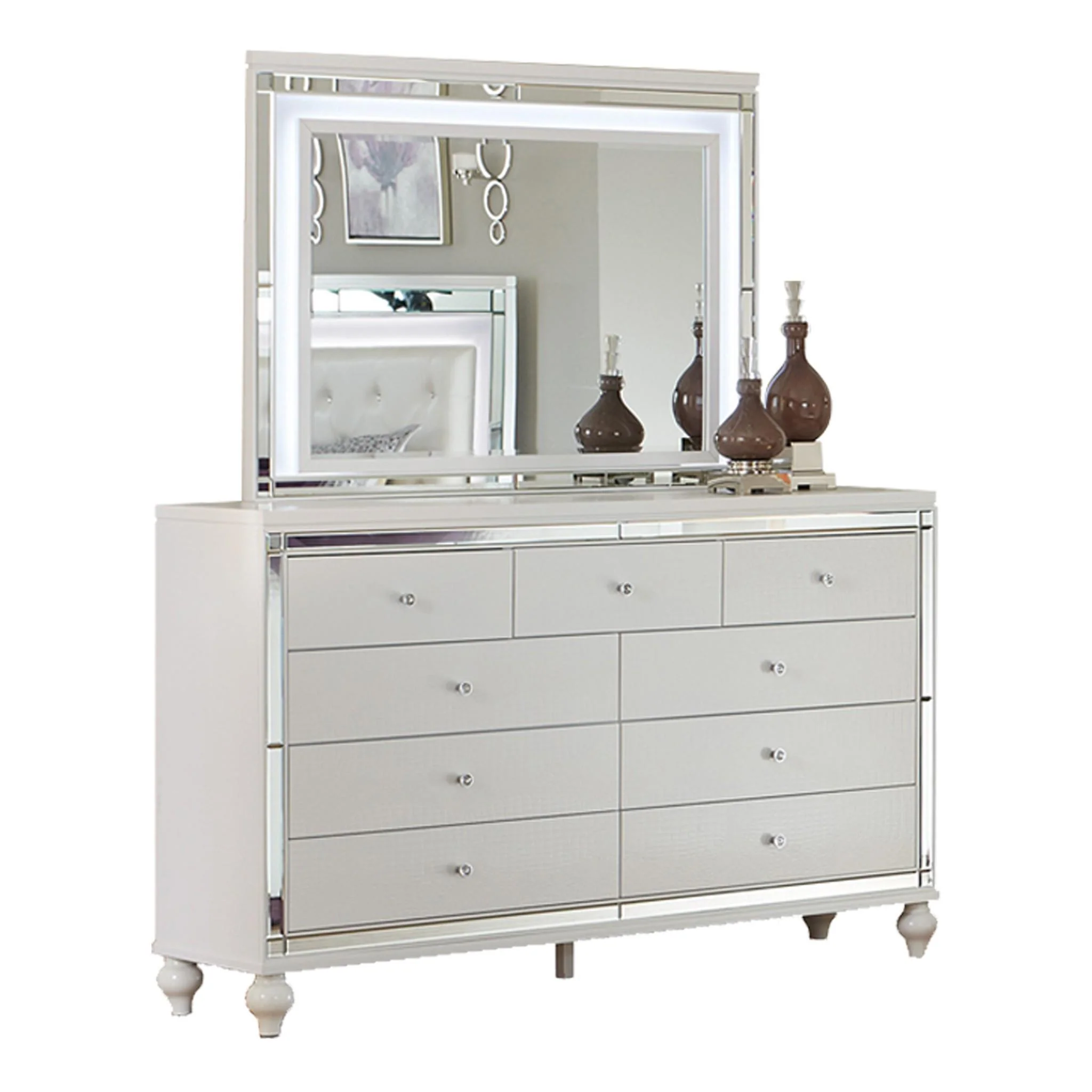 Homelegance Alonza Dresser Mirror 1845LED-6 - Image 2