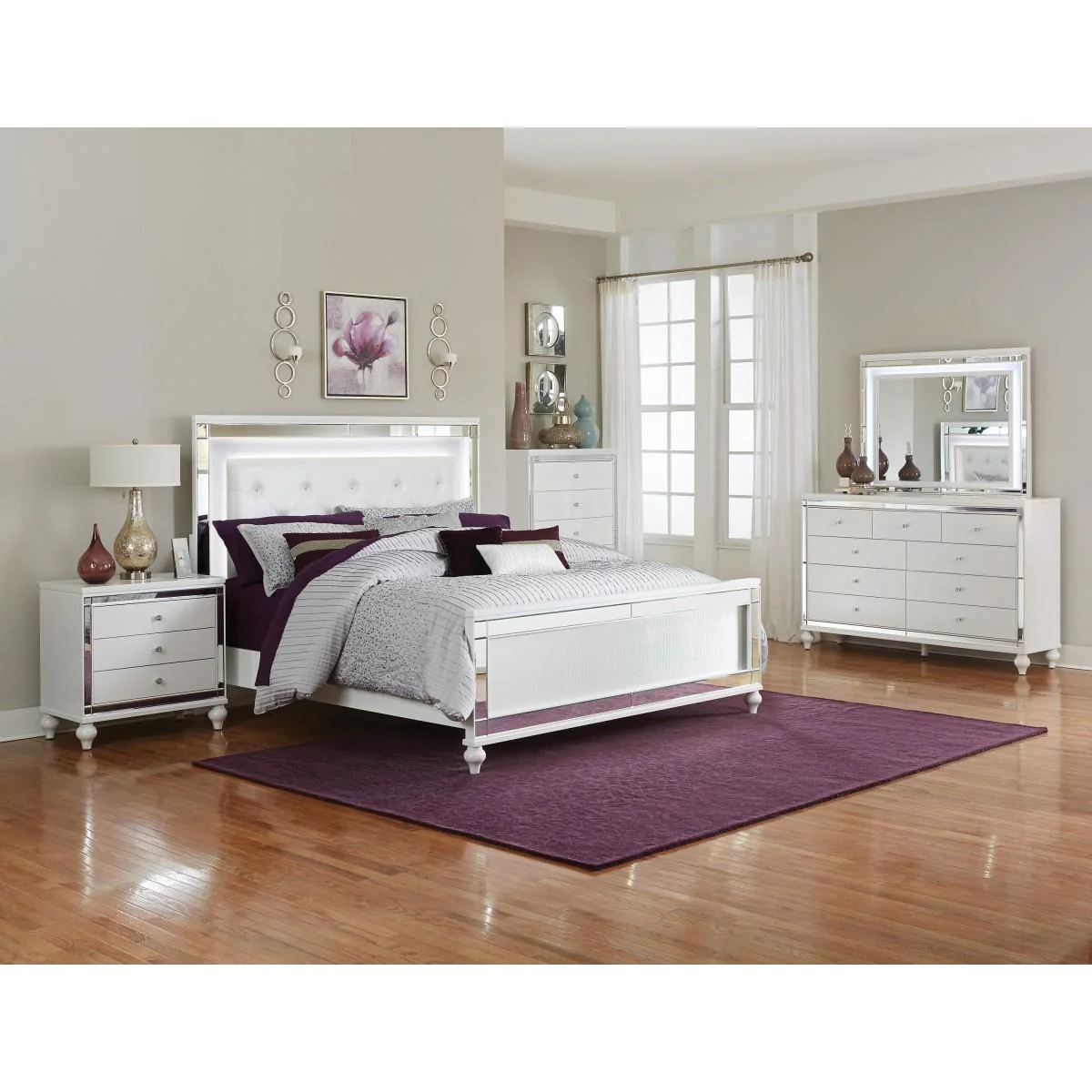 Homelegance Alonza Dresser Mirror 1845LED-6 - Image 3