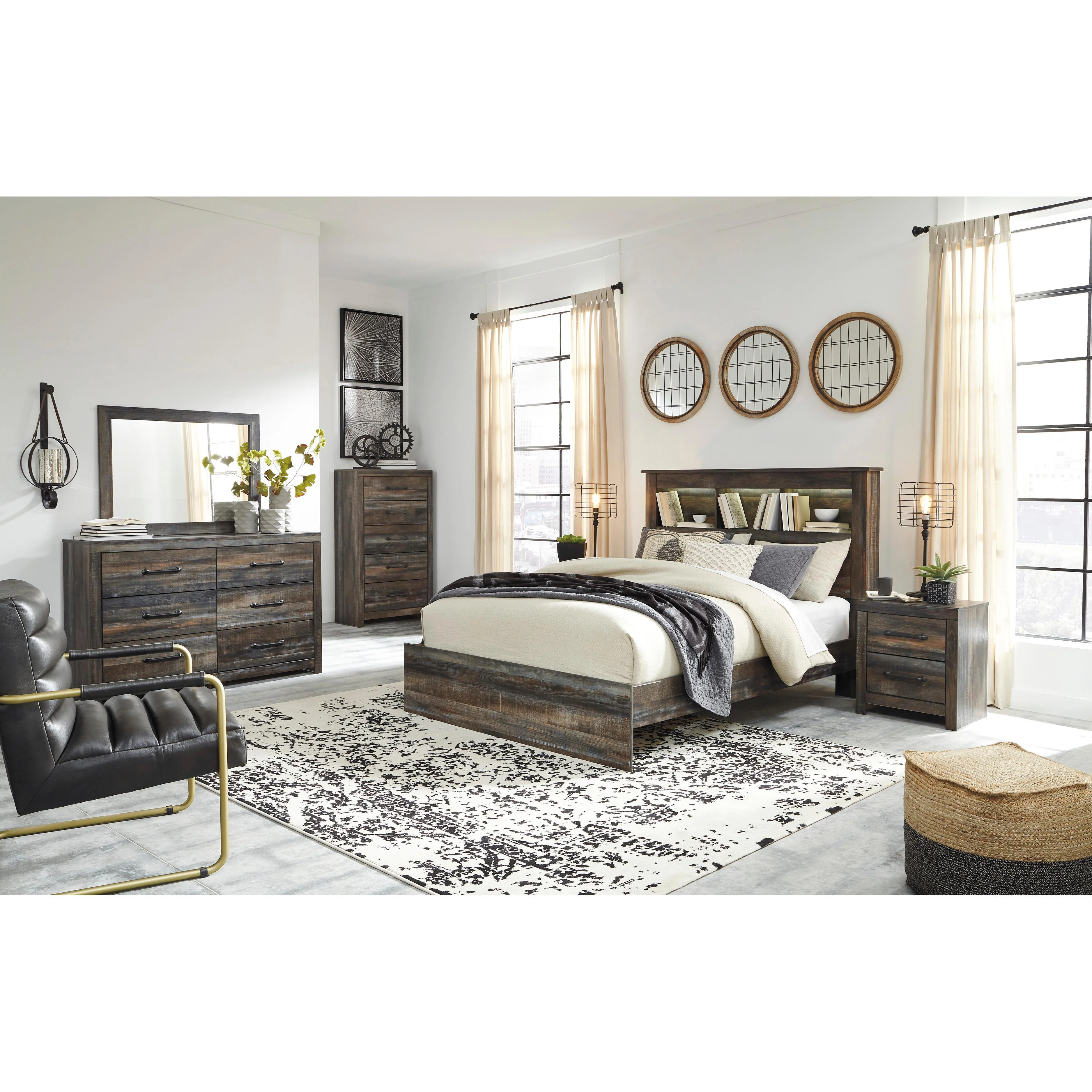 Signature Design by Ashley Drystan B211B111 7 pc Queen Panel Bedroom Set