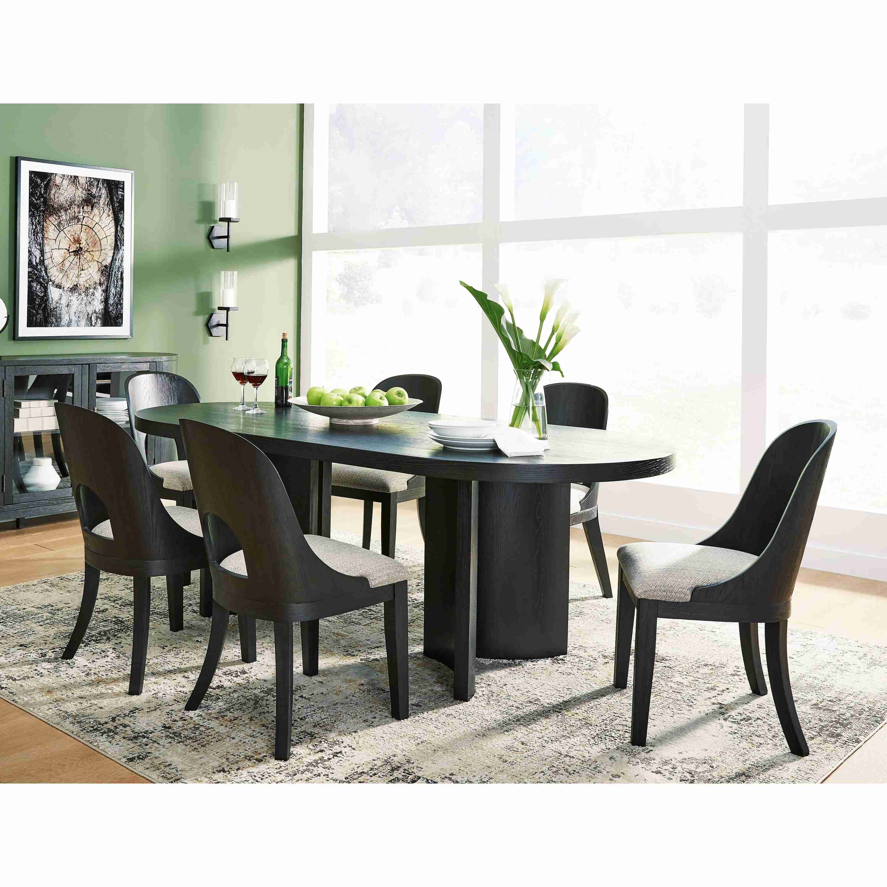 Signature Design by Ashley Rowanbeck D821D4 7 pc Dining Set