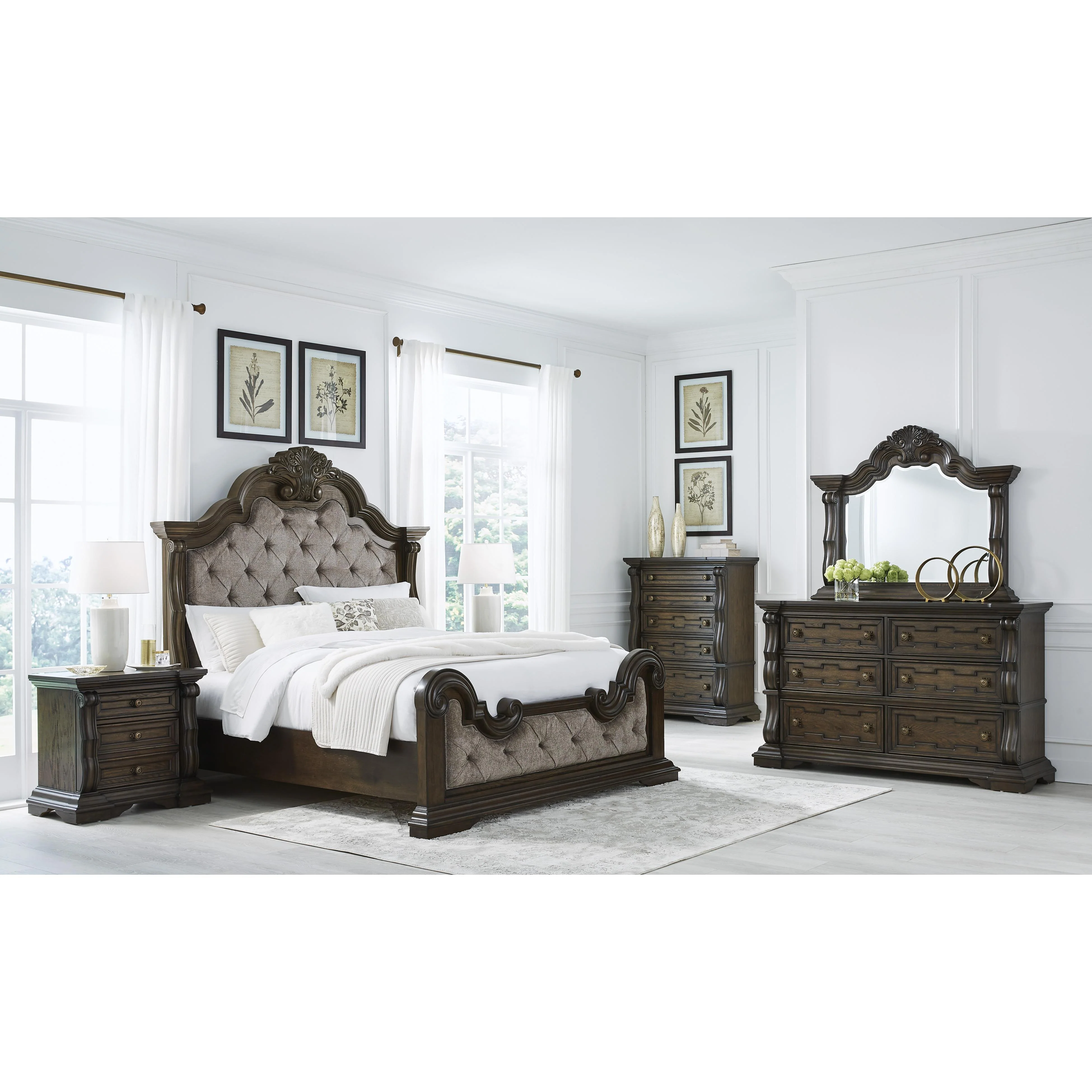 Signature Design by Ashley Maylee B947B12 6 pc Queen Bedroom Set
