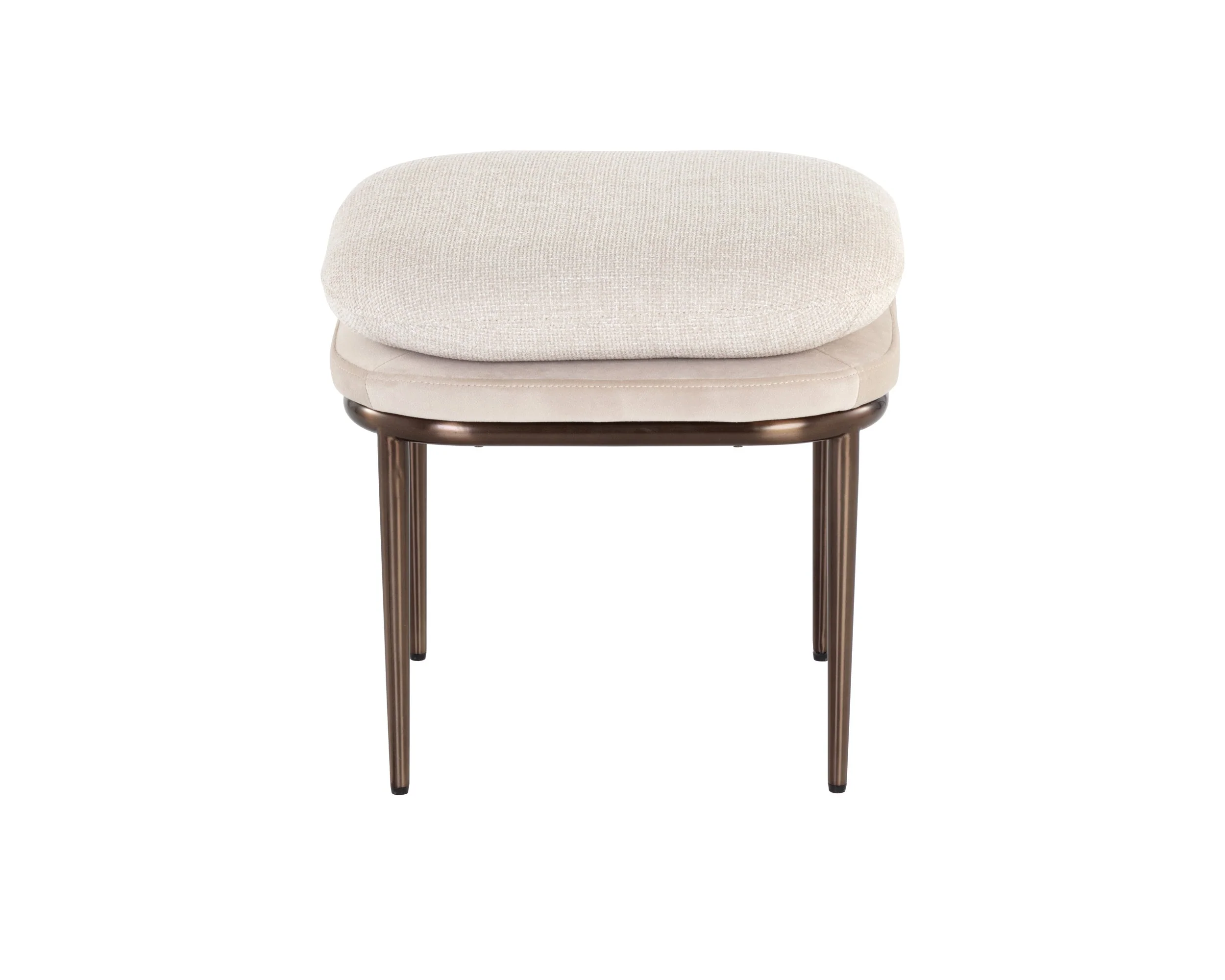Koffi Stool - Dark Bronze - Chacha Cream / Meg Taupe - Image 2