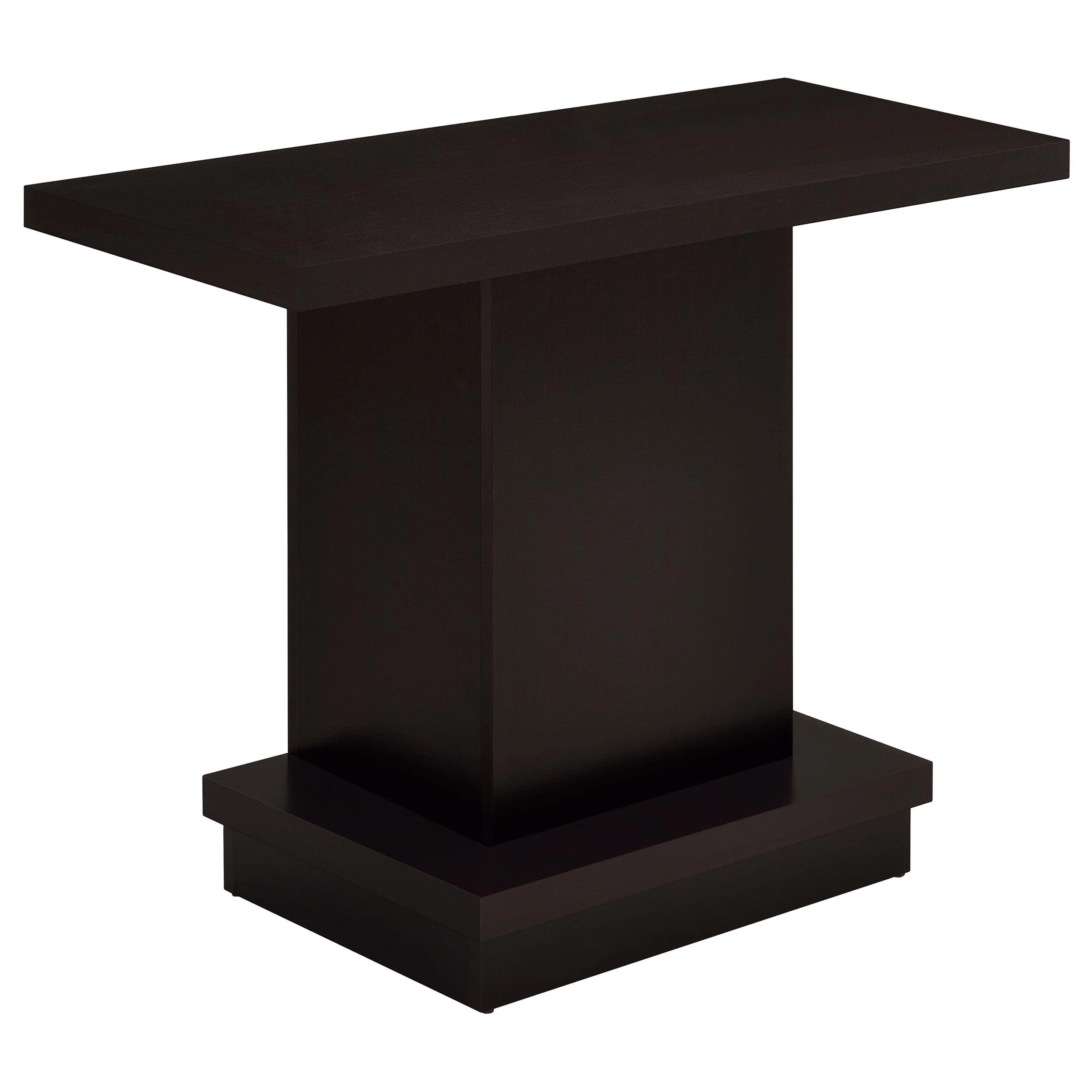 Coaster Furniture Reston 705169 Engineered Wood Pedestal Console Table - Cappuccino - Image 1