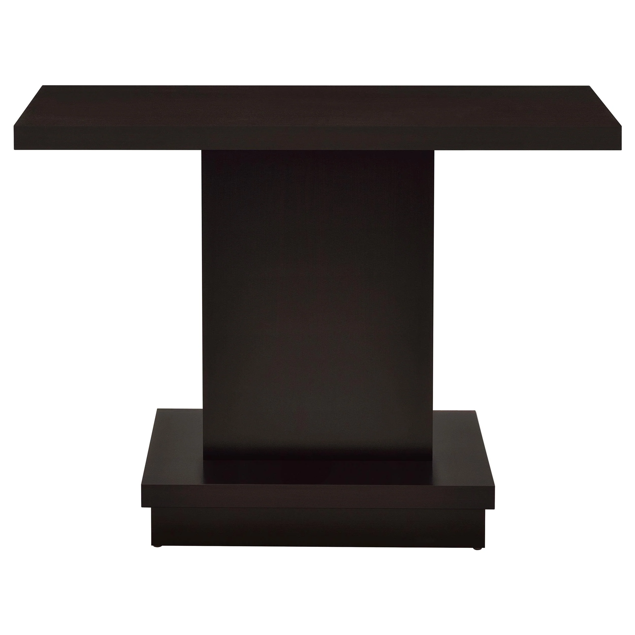 Coaster Furniture Reston 705169 Engineered Wood Pedestal Console Table - Cappuccino - Image 2