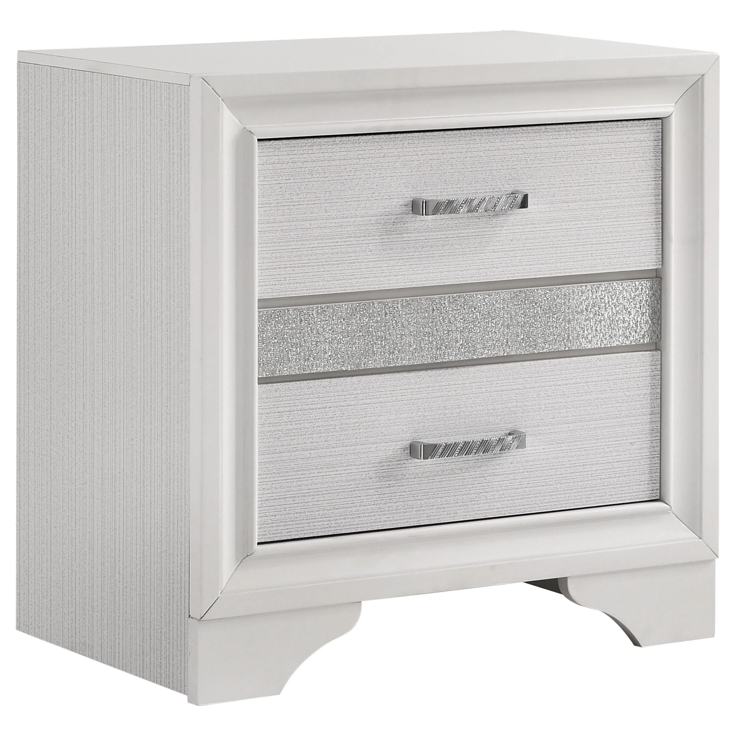 Coaster Furniture Miranda 205112 2-Drawer Nightstand - White - Image 1