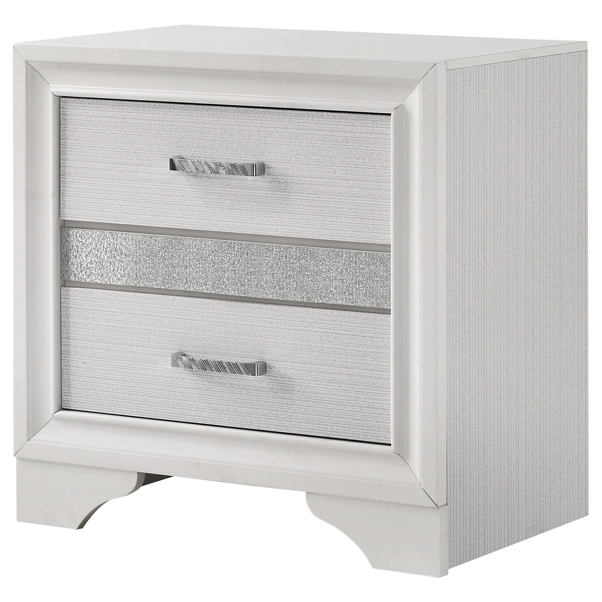 Coaster Furniture Miranda 205112 2-Drawer Nightstand - White - Image 3
