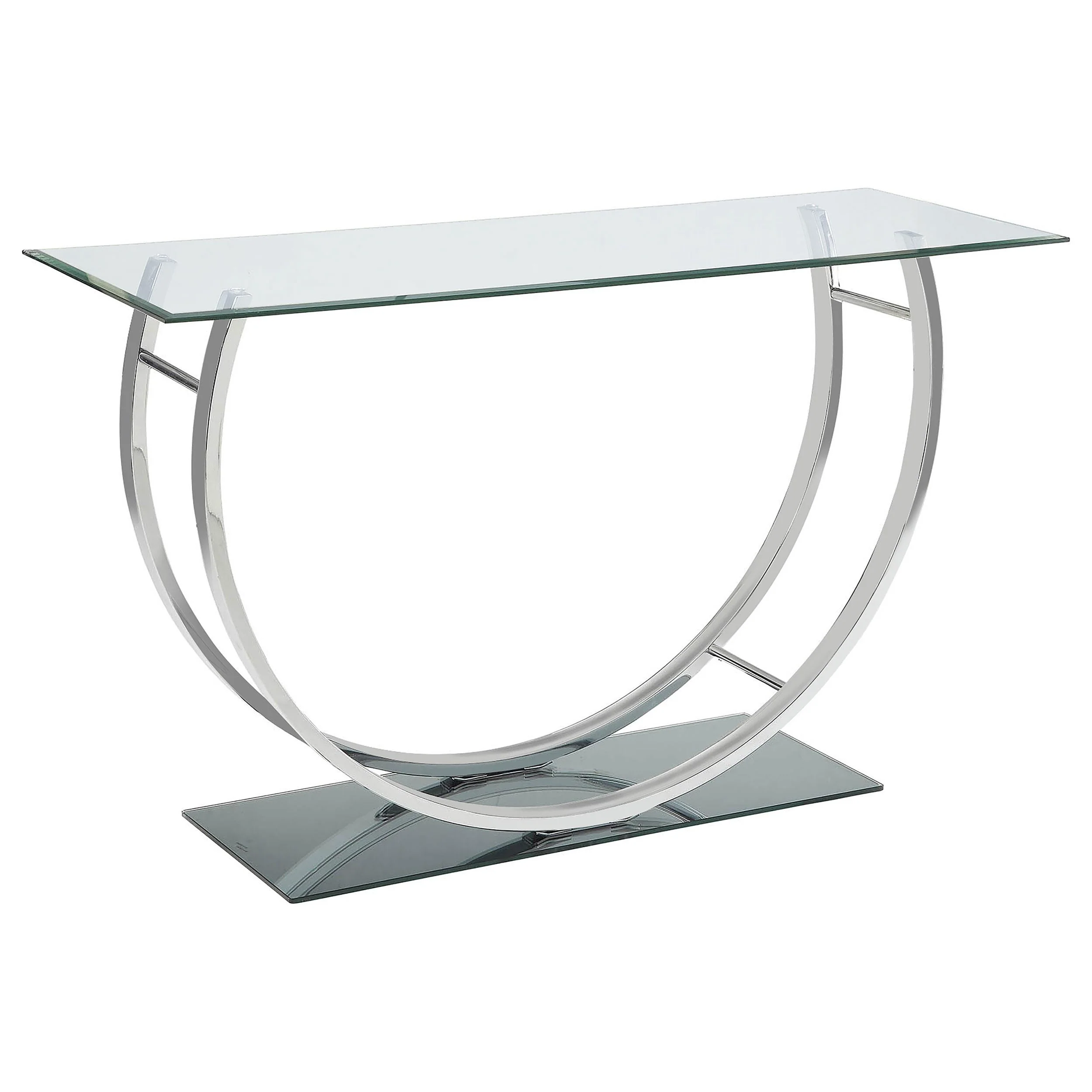 Coaster Furniture Danville 704989 U-shaped Glass Top Entryway Console Table – Chrome