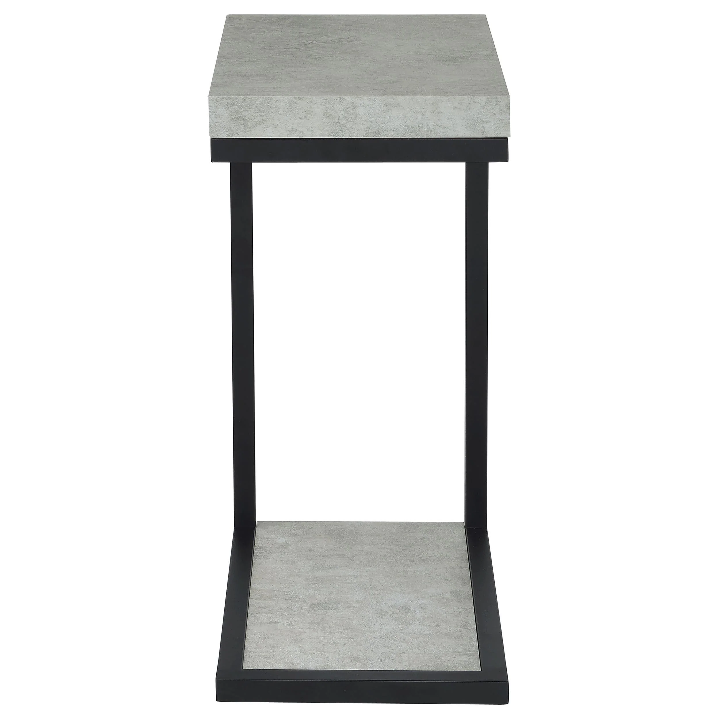 Coaster Furniture Beck 902933 Engineered Wood C-Shape Sofa Side Table - Cement - Image 2