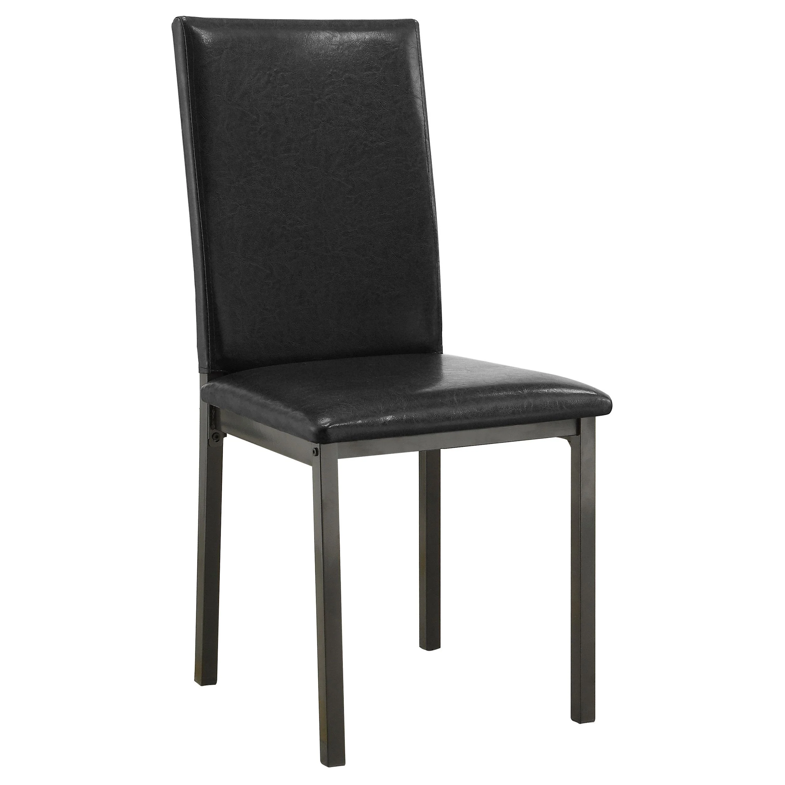 Coaster Furniture Garza 100612 Upholstered Dining Side Chair - Black (Set of 2) - Image 1