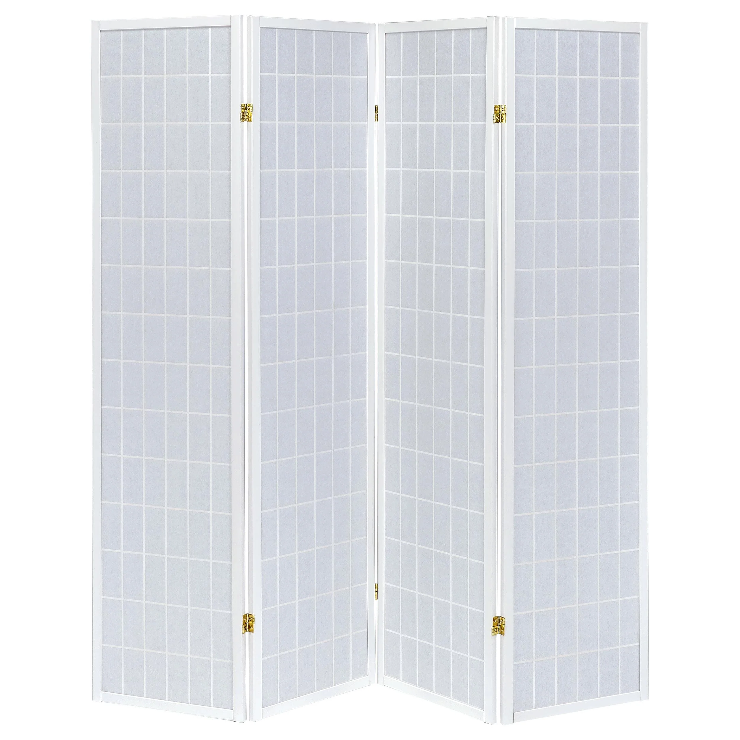 Coaster Furniture Roberto 902626 4-Panel Room Divider Folding Shoji Screen - White - Image 3