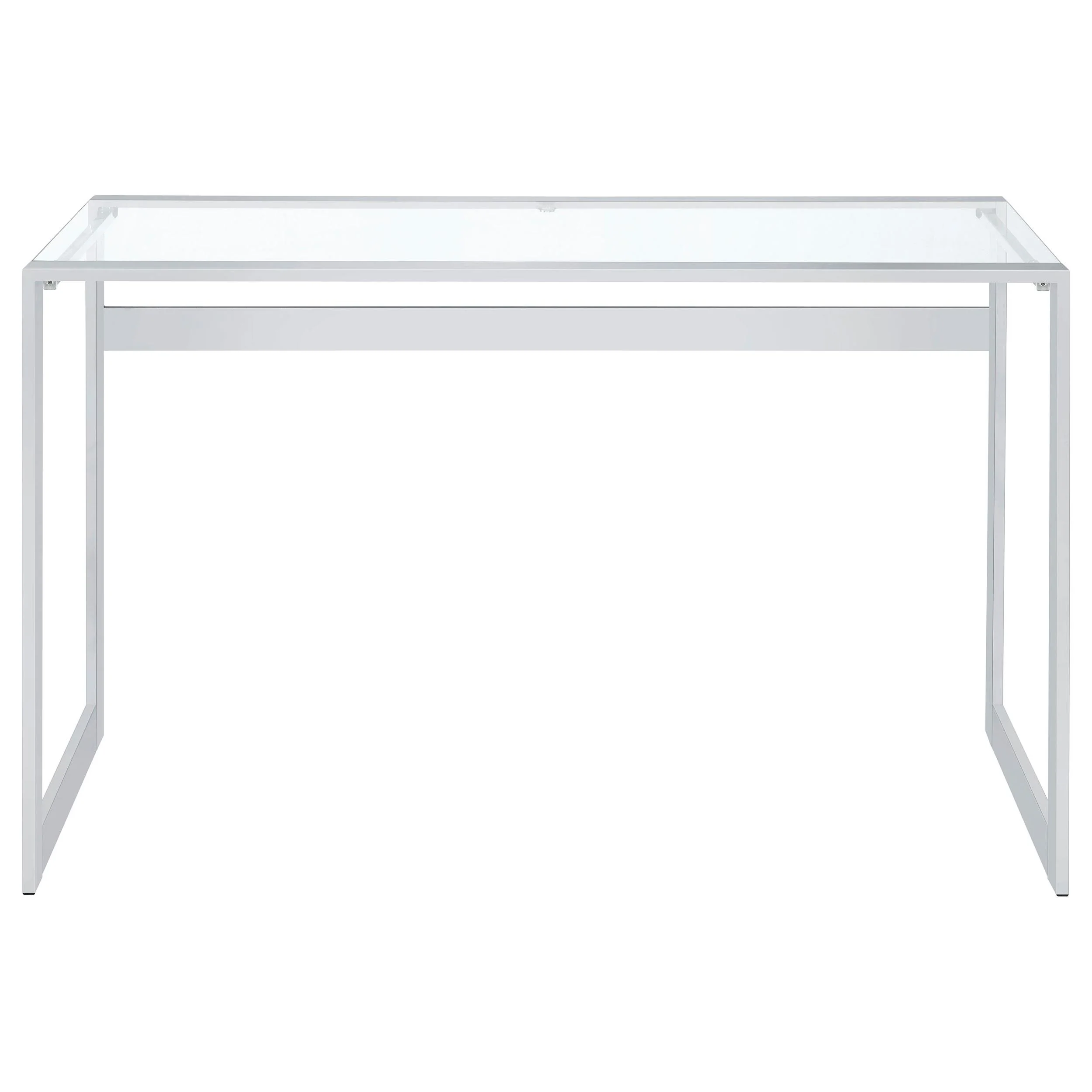 Coaster Furniture Hartford 800746 47-inch Glass Top Writing Desk - Chrome - Image 2