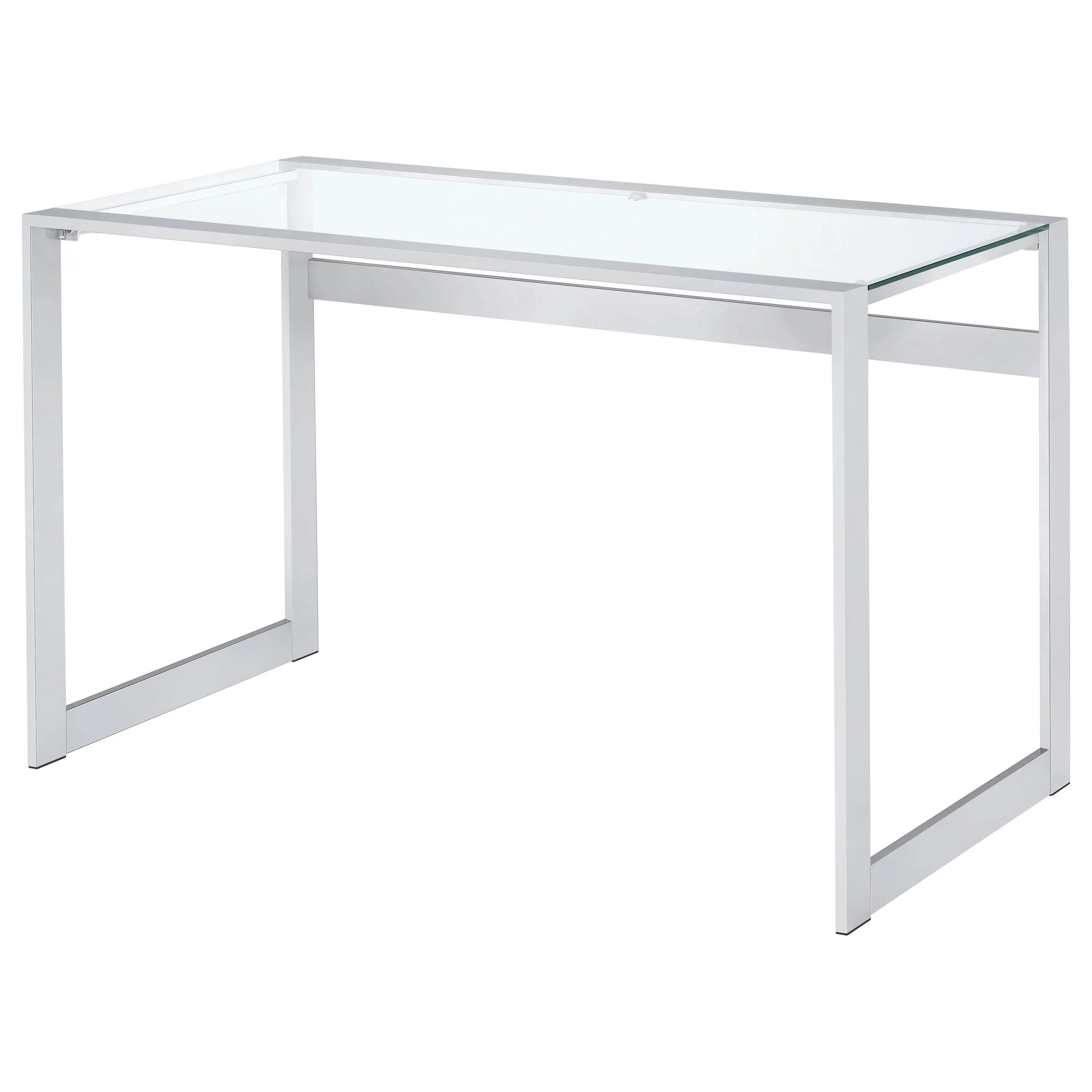 Coaster Furniture Hartford 800746 47-inch Glass Top Writing Desk - Chrome - Image 3
