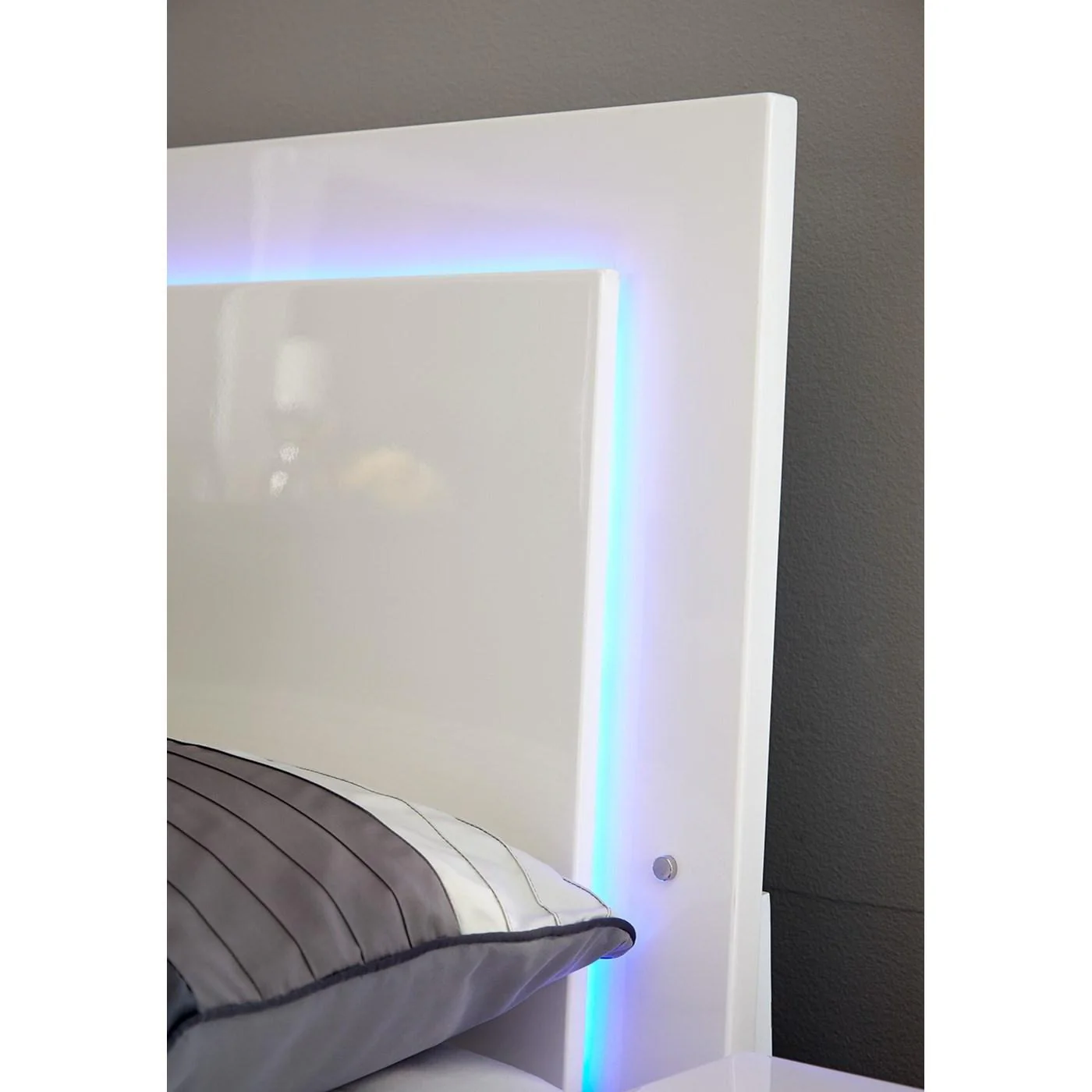 Coaster Furniture Felicity 203500KW Wood California King LED Panel Bed - White High Gloss - Image 2