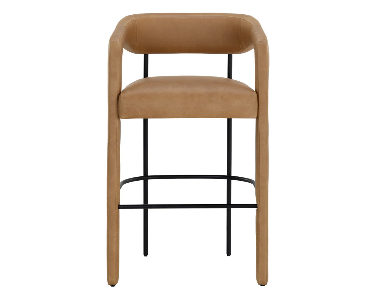 Mavia Barstool - Ludlow Sesame Leather - Image 2