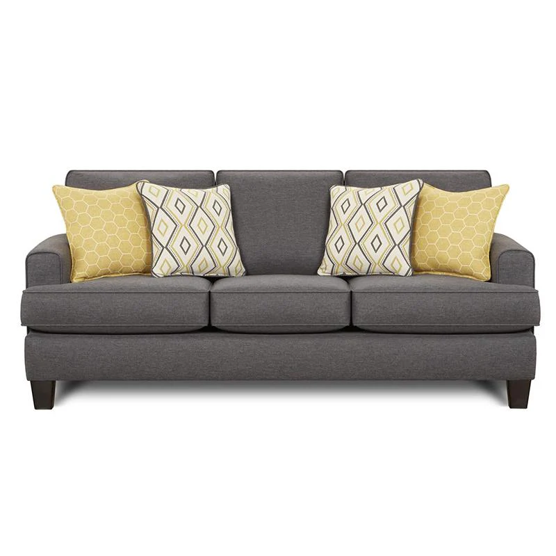 Fusion Furniture Maxwell Stationary Fabric Sofa 2600 MAXWELL GRAY (DIJON) - Image 1