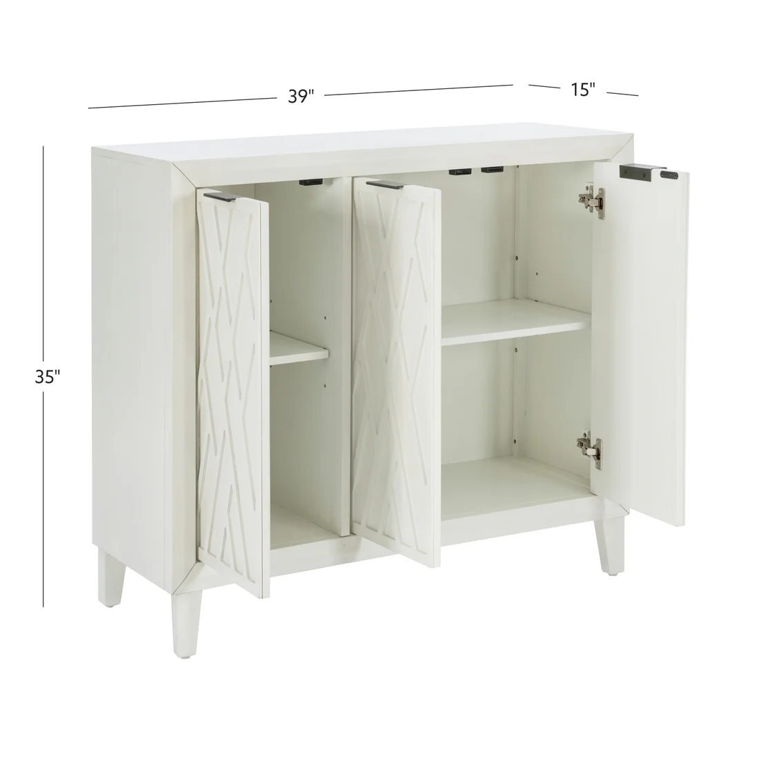 SHILOH ANT WHITE ACCENT CABINET 23LA1011WHT - Image 2