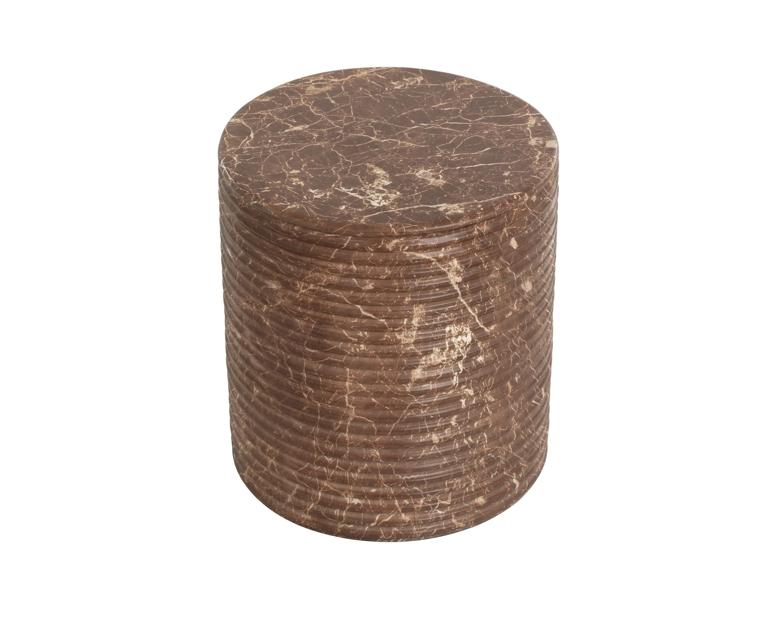 Riva Stool - Marble Look - Mocha - Image 3