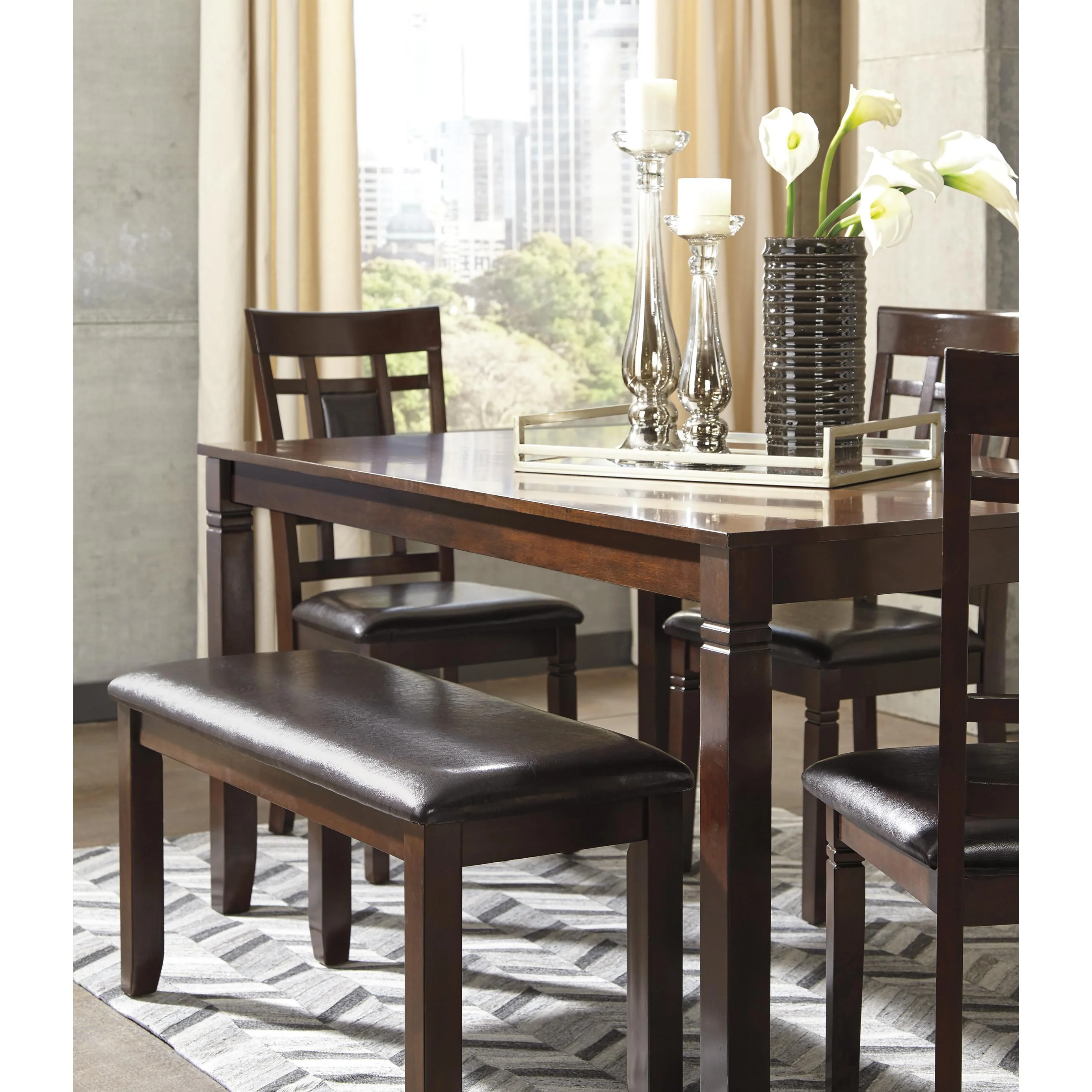 Signature Design by Ashley Bennox 6 pc Dinette D384-325 - Image 2