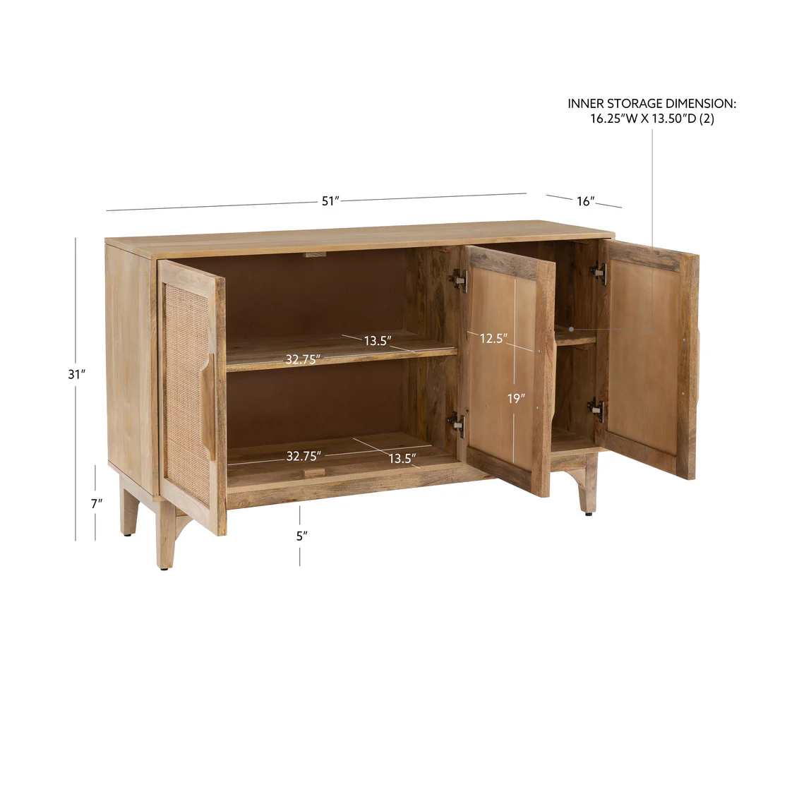 RAPHAEL 3 DOOR CABINET 19A6017C4 - Image 2