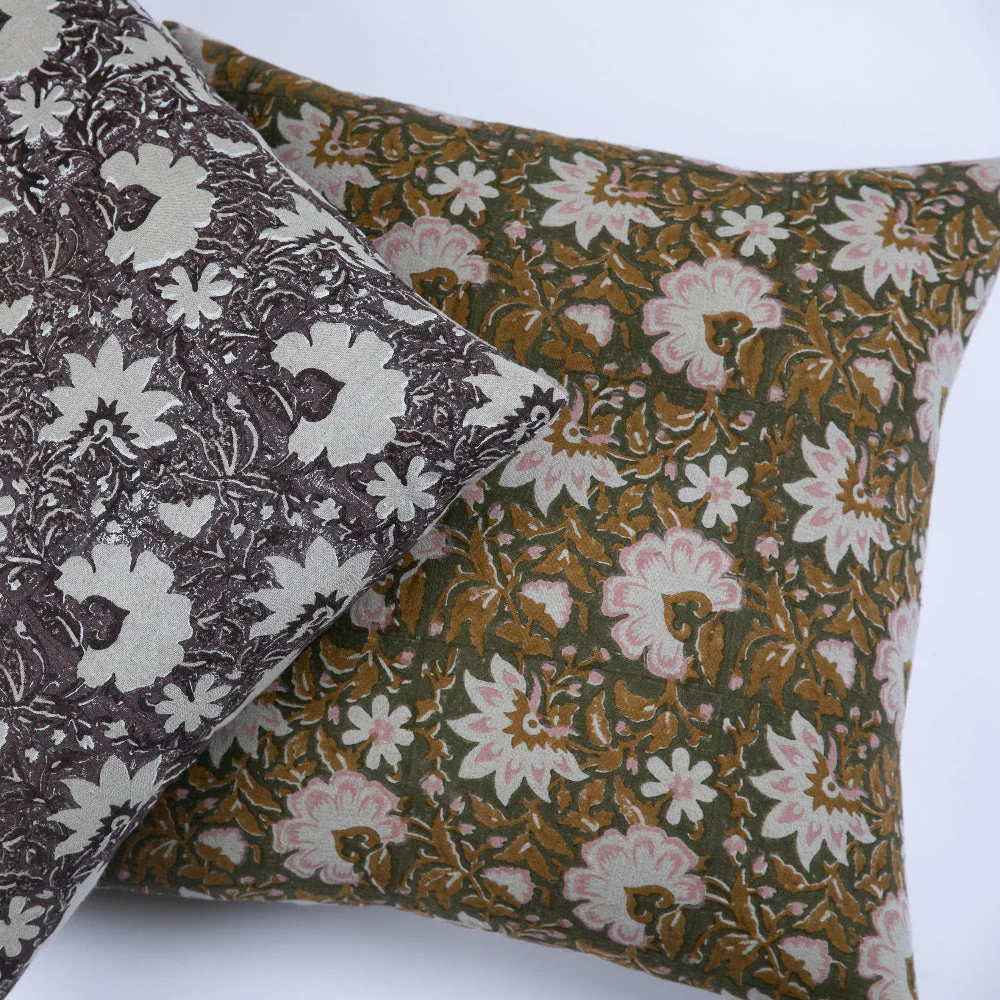 Kundan Orchid Pillow - Image 2