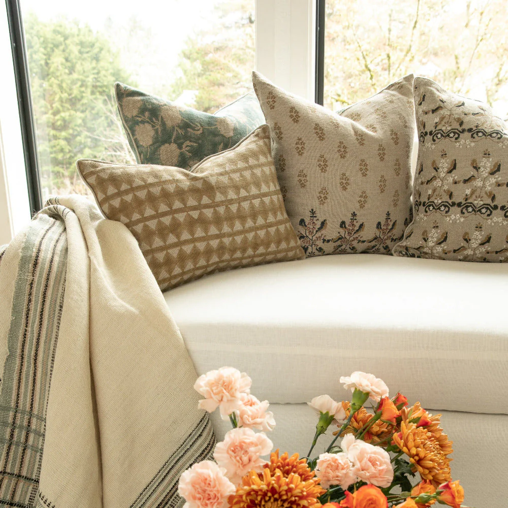 Modern Marigold Teal Pillow - Image 2