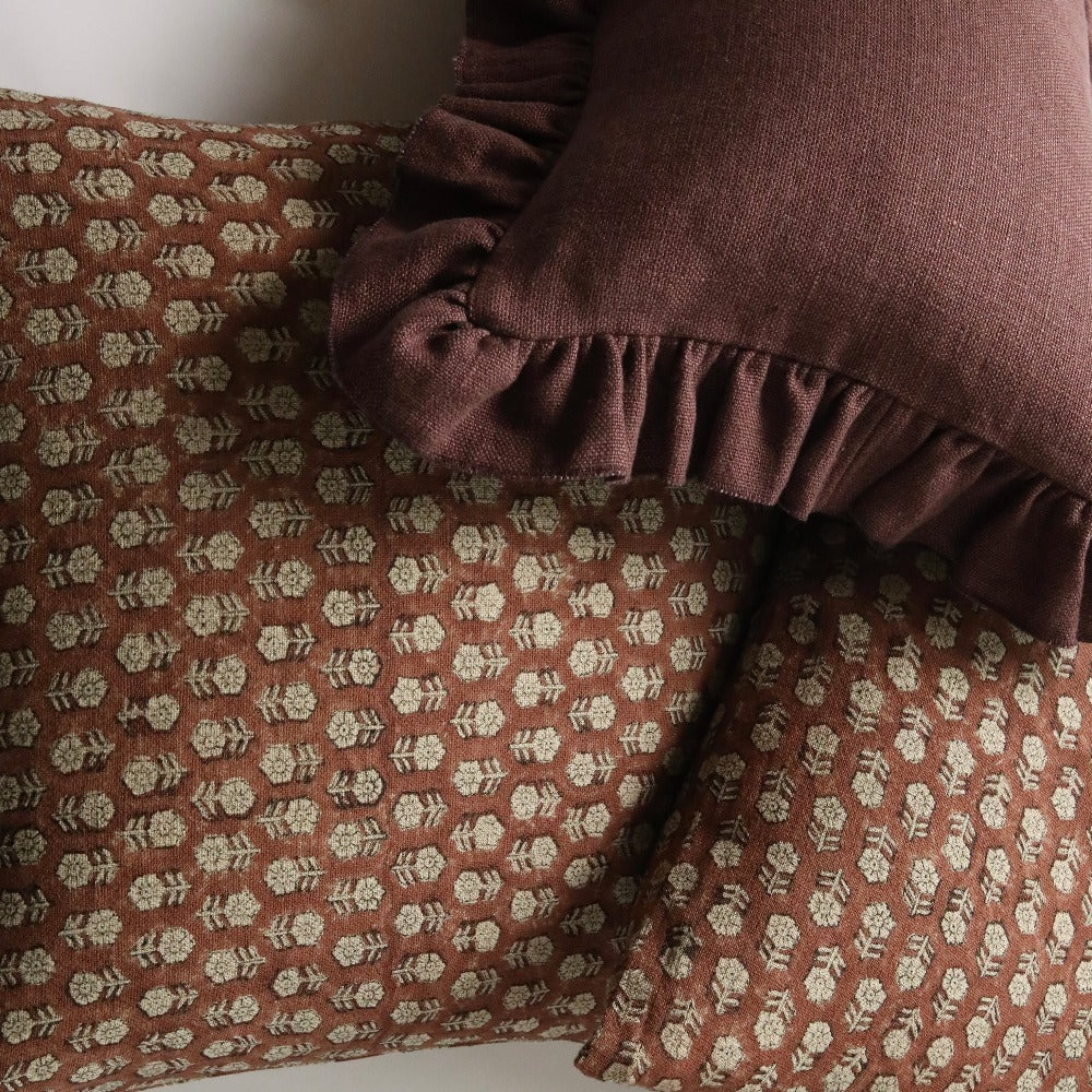Tulsi Saffron Pillow - Image 2