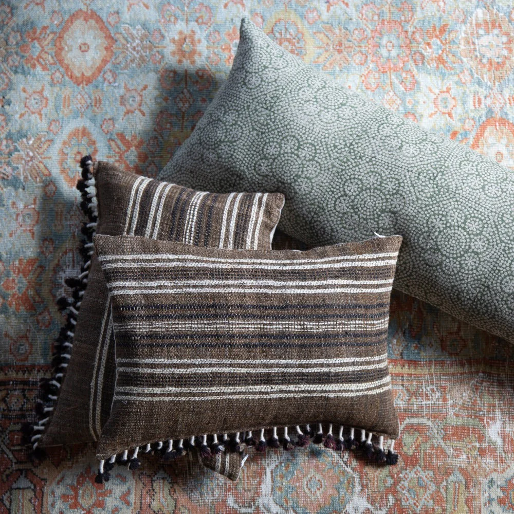 Akriti Charcoal Pillow - Image 2