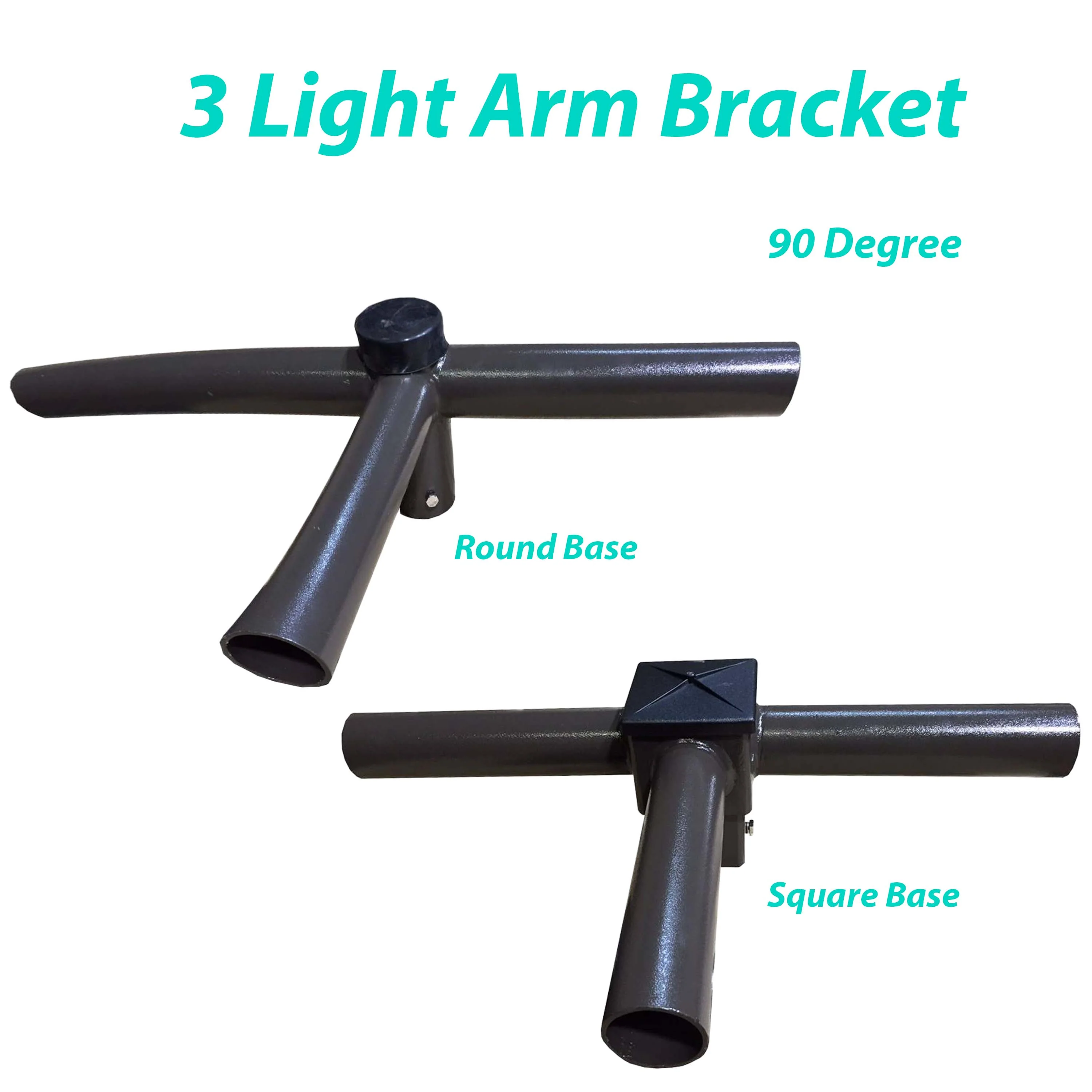 Triple Spoke Arm Bracket Round at 90 Degree - Image 3