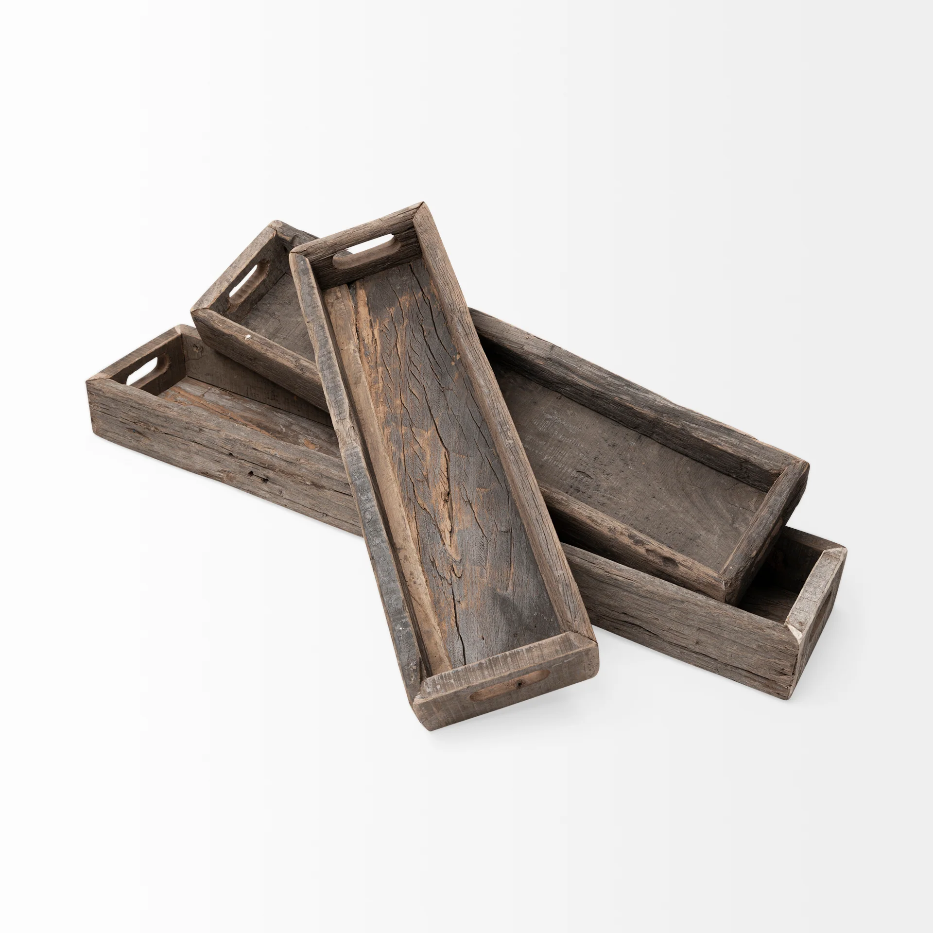Vernon Brown Reclaimed Wood Tray - Image 3