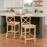 TORINO UNFINISHED X BACK CTR STOOL - Image 3