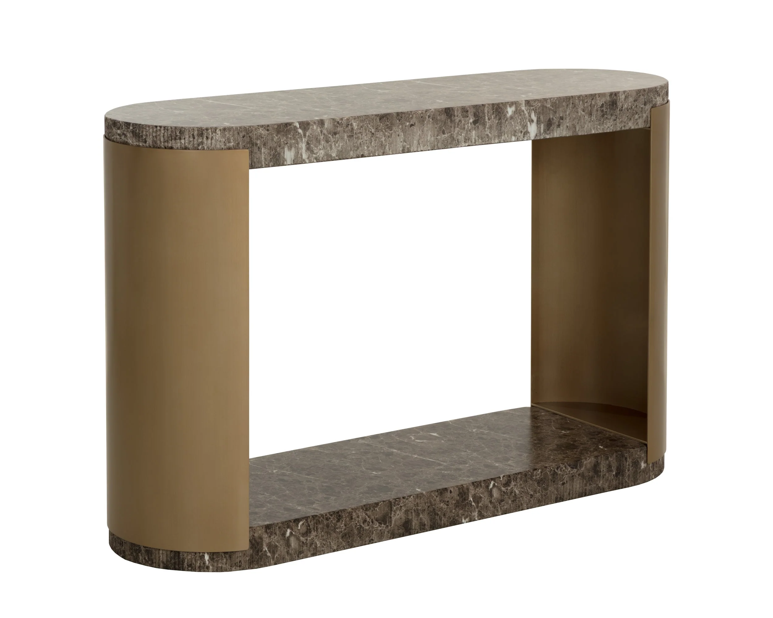 Cavette Console Table - Marble Look - Dark Emperador - Image 2