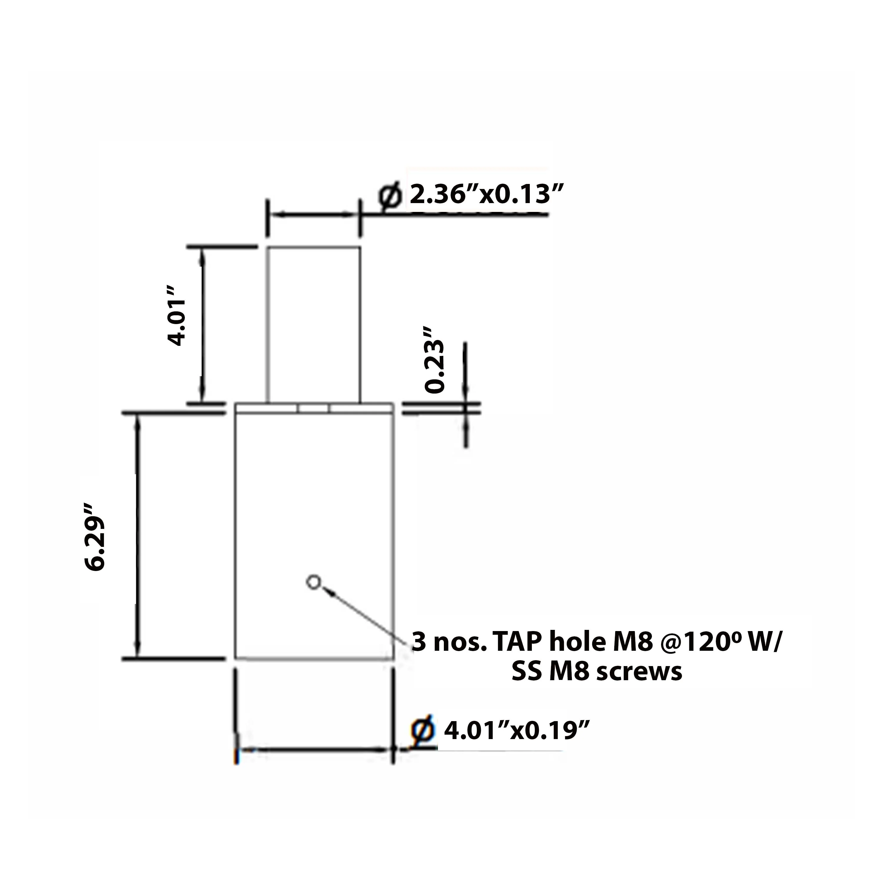 Tenon Adapter for 3 Inch Round Pole - Image 3