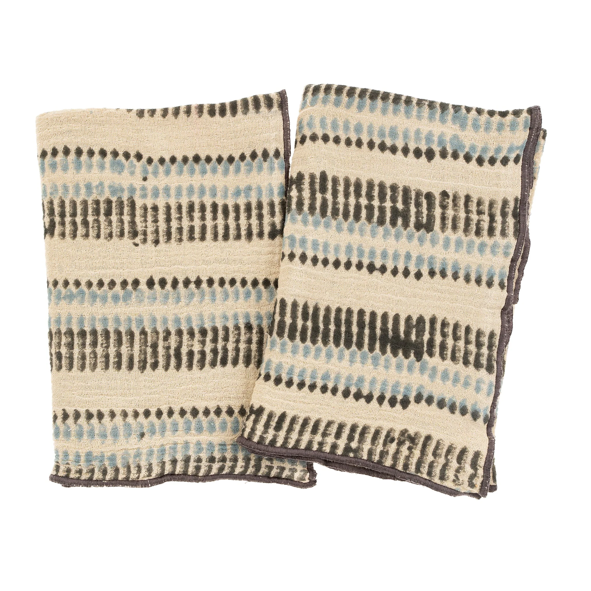 Ishita Block Print Tea Towels S/2 - Image 1