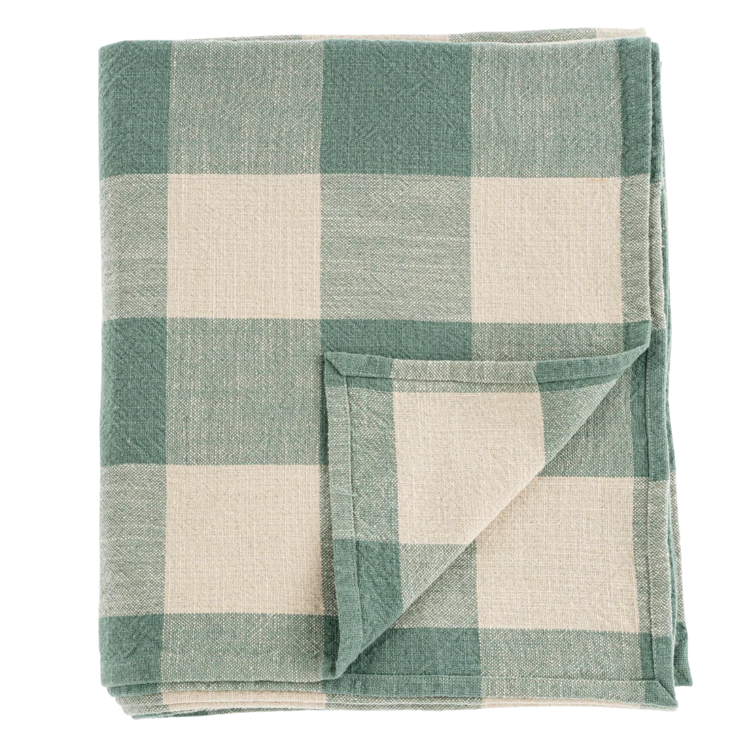 Salinas Gingham Tablecloth Turquoise - Image 2