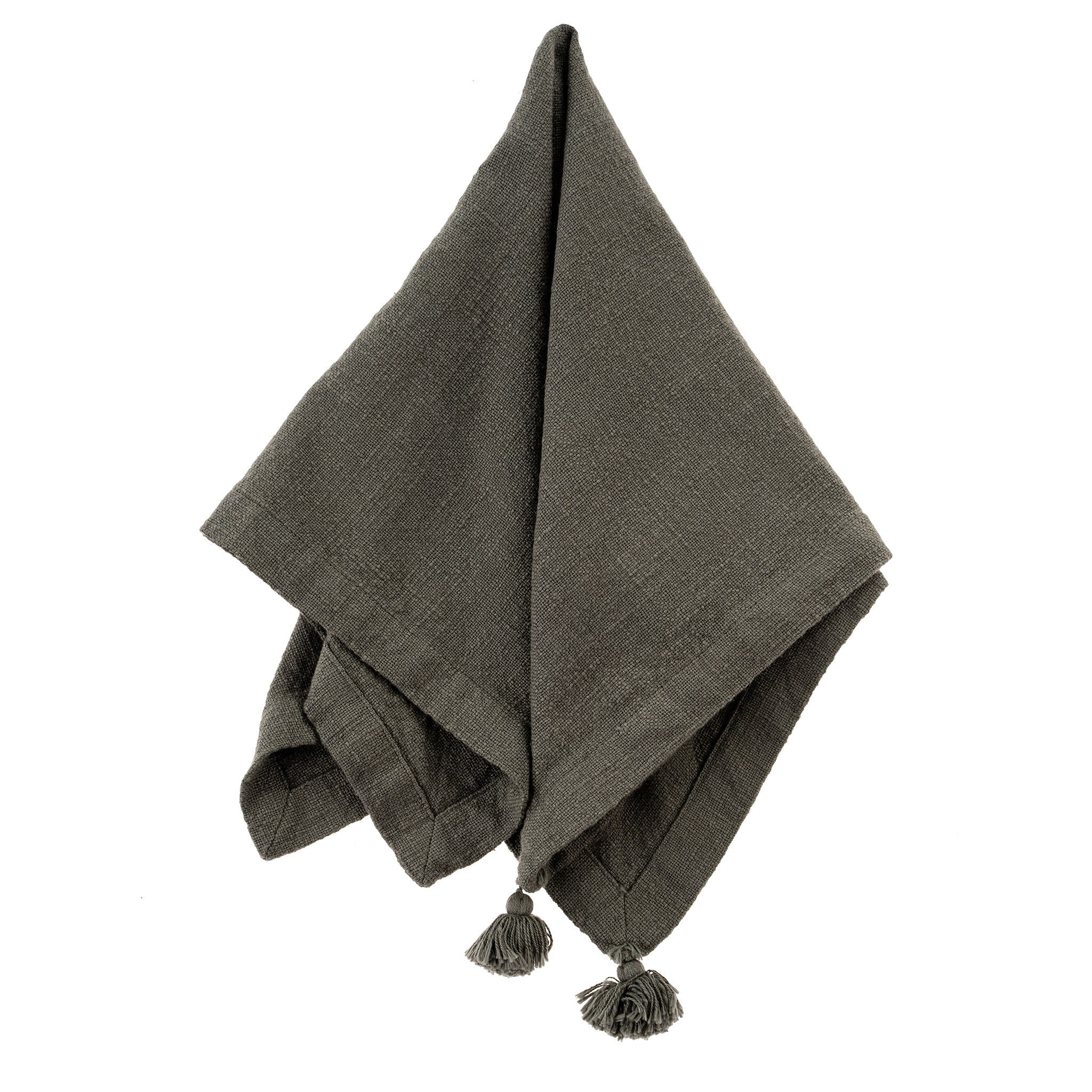 Tassel Napkin, Gunmetal