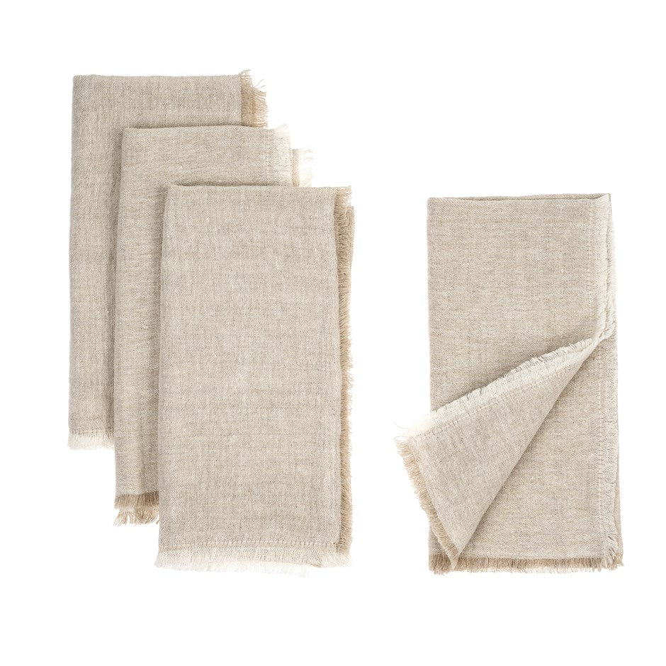 Lina Linen Napkins | Overstock - Image 3