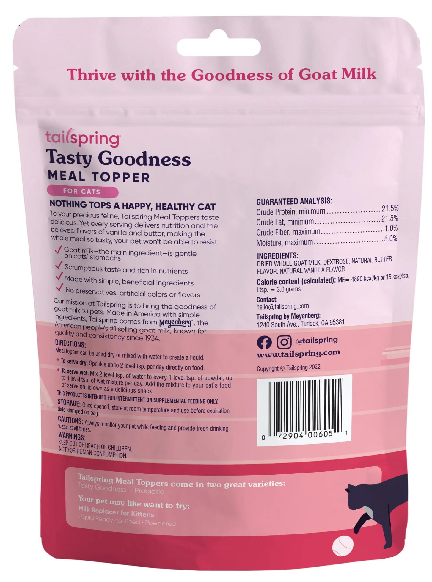 Cat Tasty Goodness Tailspring Meal Topper, 4 oz - Image 2