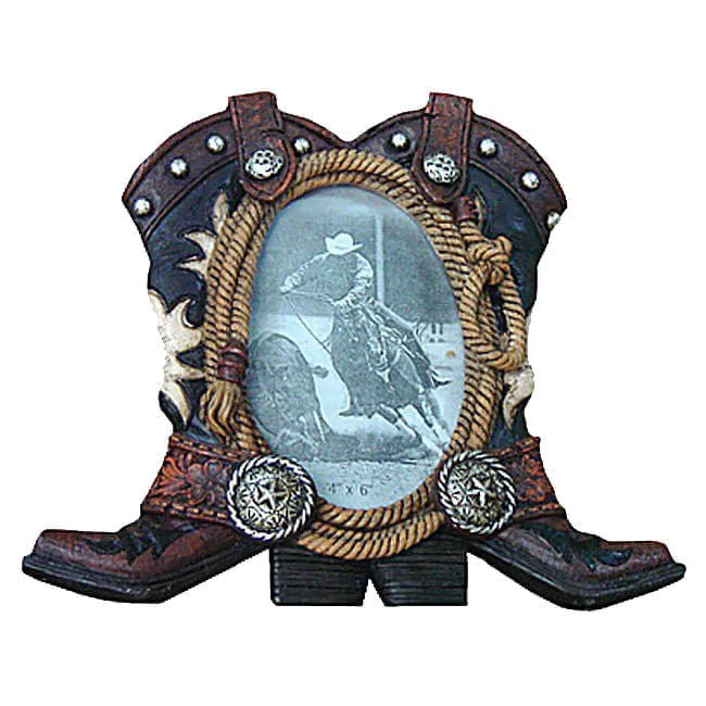 Western Chic Picture Frame, 4" x 6" - Image 1