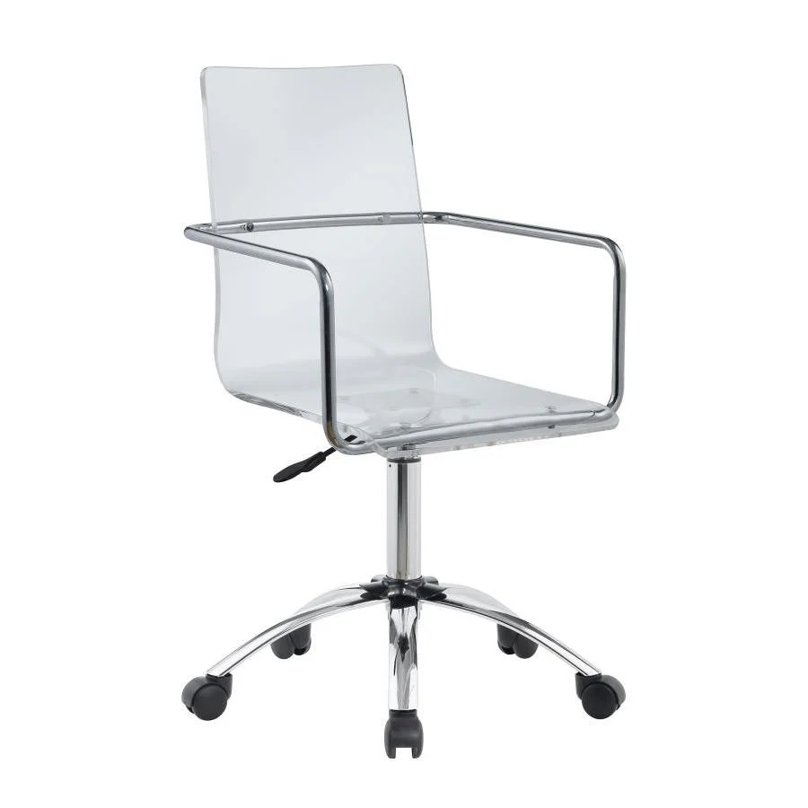 Coaster Furniture Amaturo 801436 Acrylic Adjustable Home Office Desk Chair - Clear - Image 2