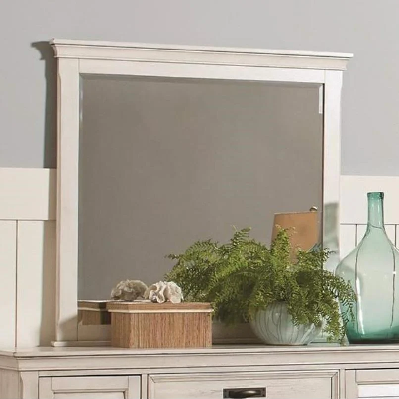 Coaster Furniture Franco 205334 Dresser Mirror – Distressed White