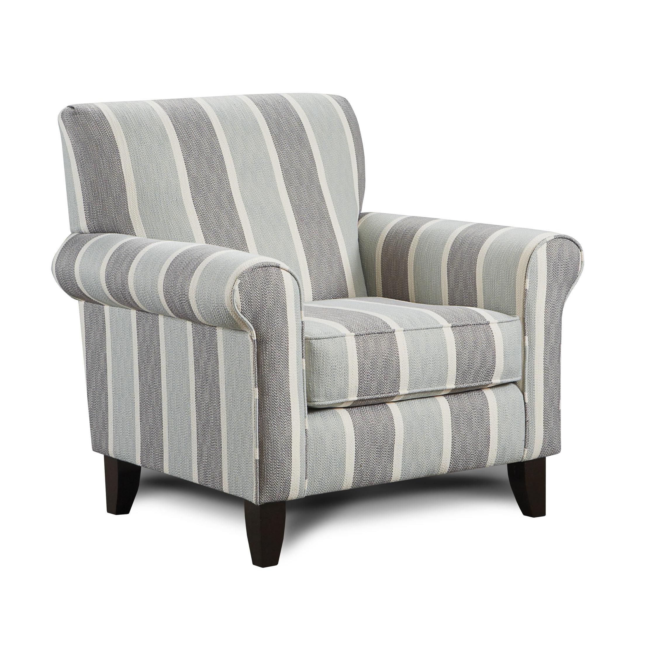 Fusion Furniture Stationary Fabric Accent Chair 502LIFES A BEACH MIST - Image 1