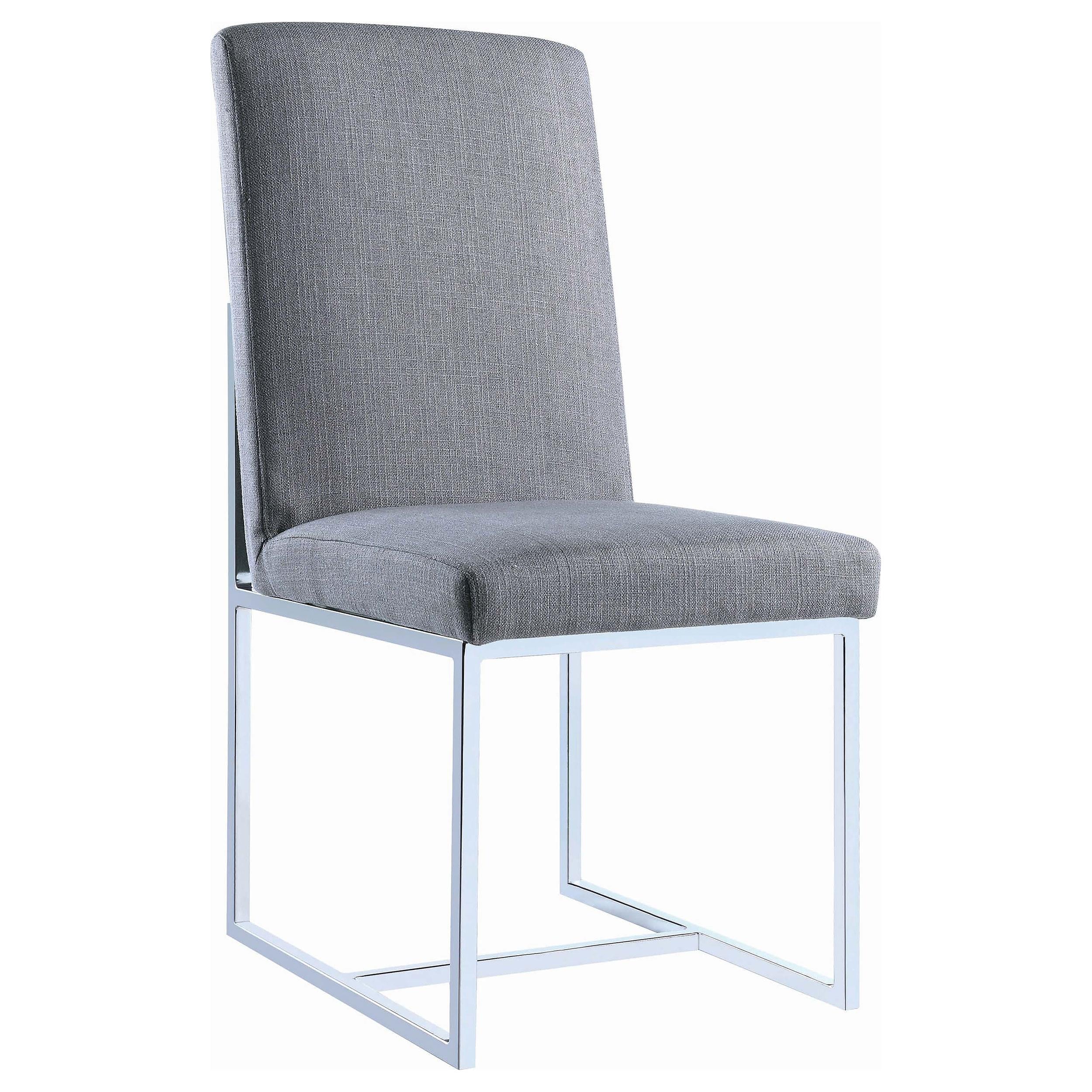Coaster Furniture Mackinnon 107143 Upholstered Dining Side Chair - Grey (Set of 2) - Image 1