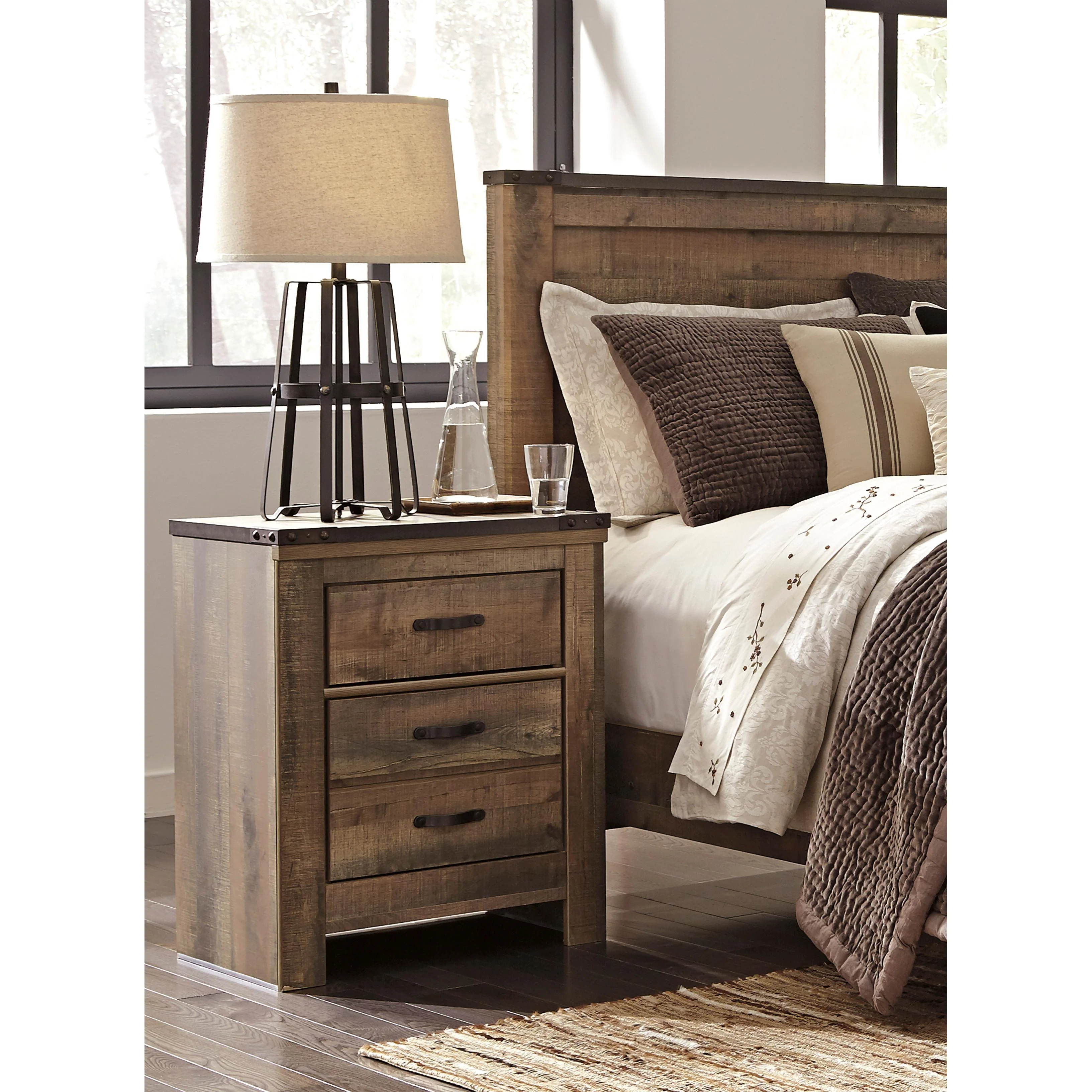 Signature Design by Ashley Trinell 2-Drawer Kids Nightstand B446-92 - Image 2