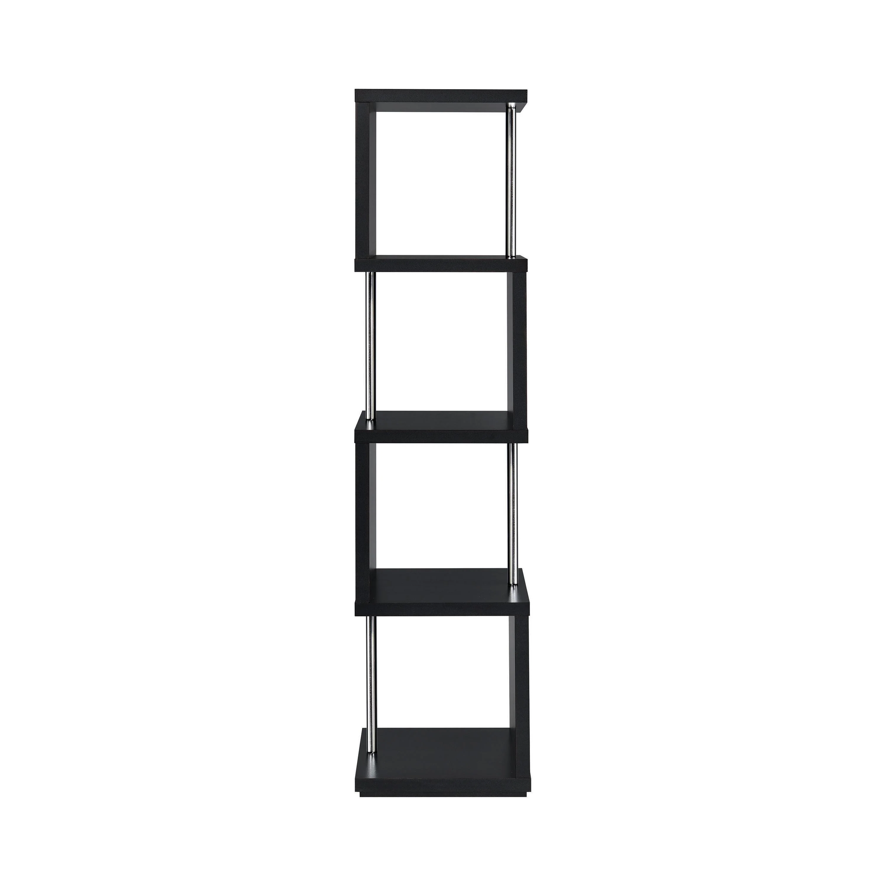 Coaster Furniture Baxter 801419 67-inch 4-shelf Bookshelf - Black and Chrome - Image 3