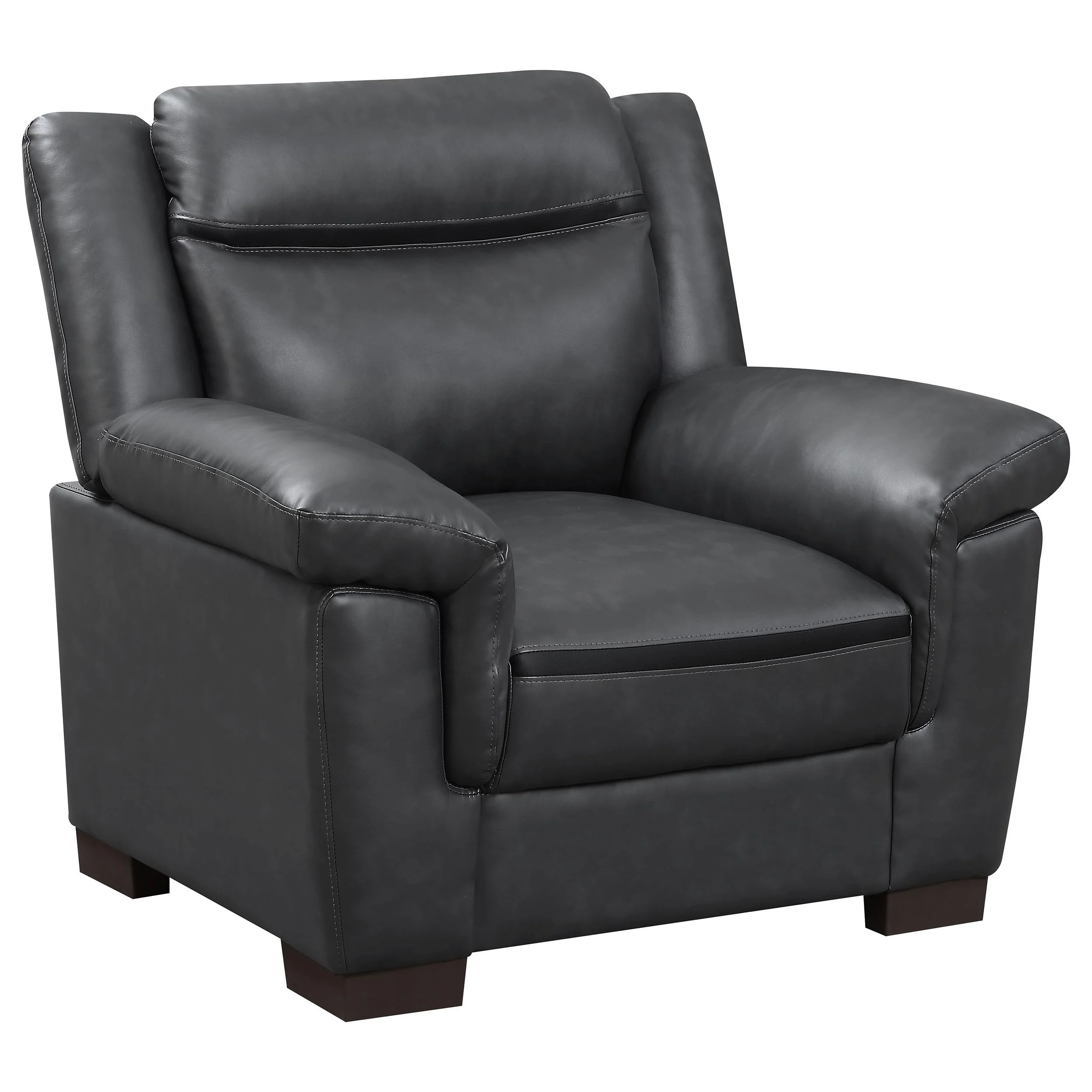 Coaster Furniture Arabella 506593 Upholstered Padded Arm Accent Chair - Grey - Image 1