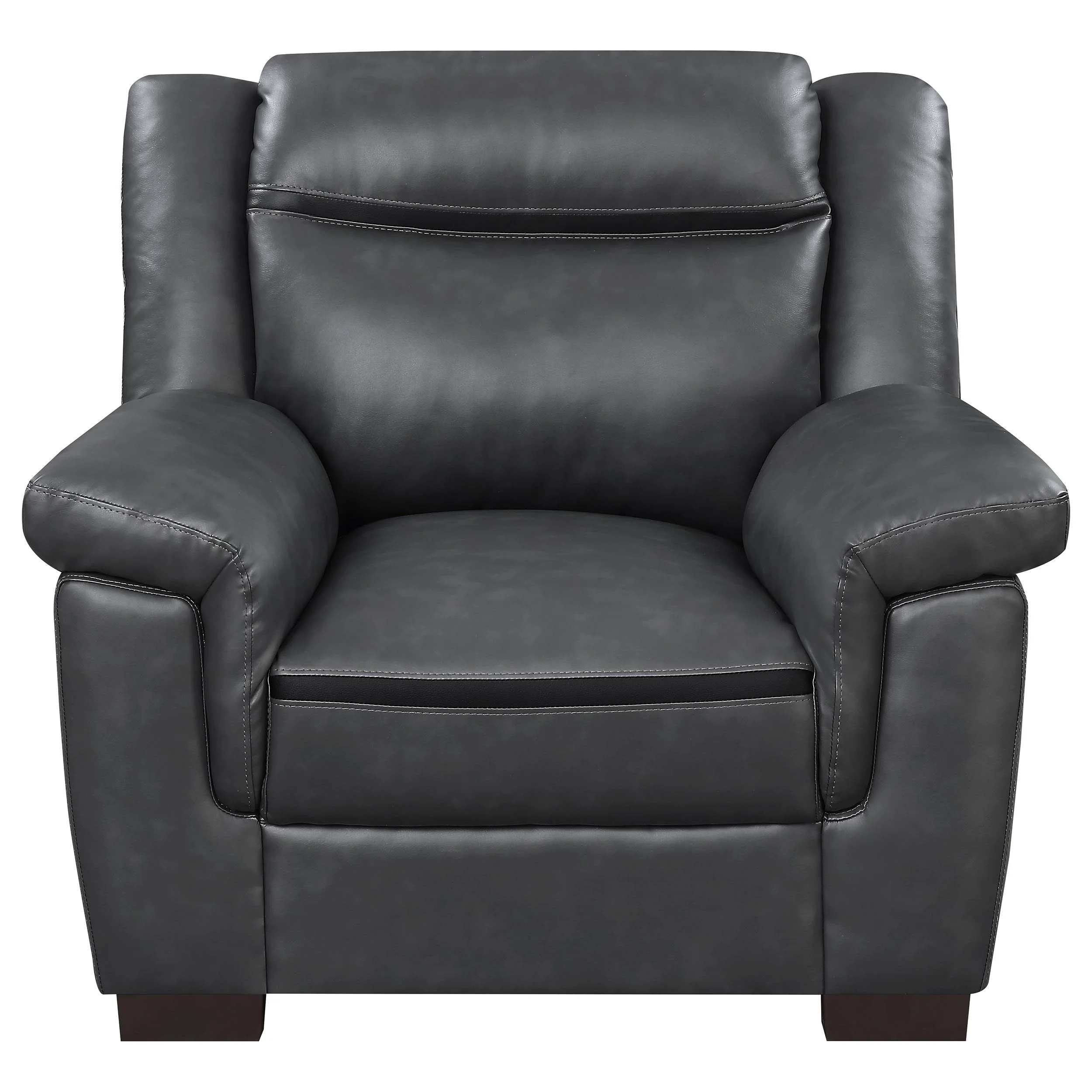 Coaster Furniture Arabella 506593 Upholstered Padded Arm Accent Chair - Grey - Image 2