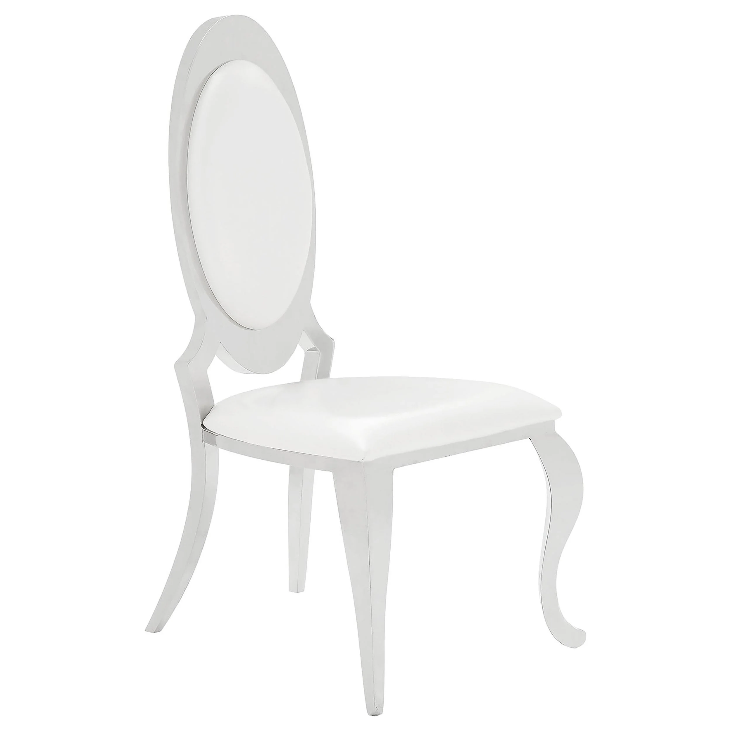 Coaster Furniture Anchorage 107872N Upholstered Dining Chair - Cream White (Set of 2) - Image 1