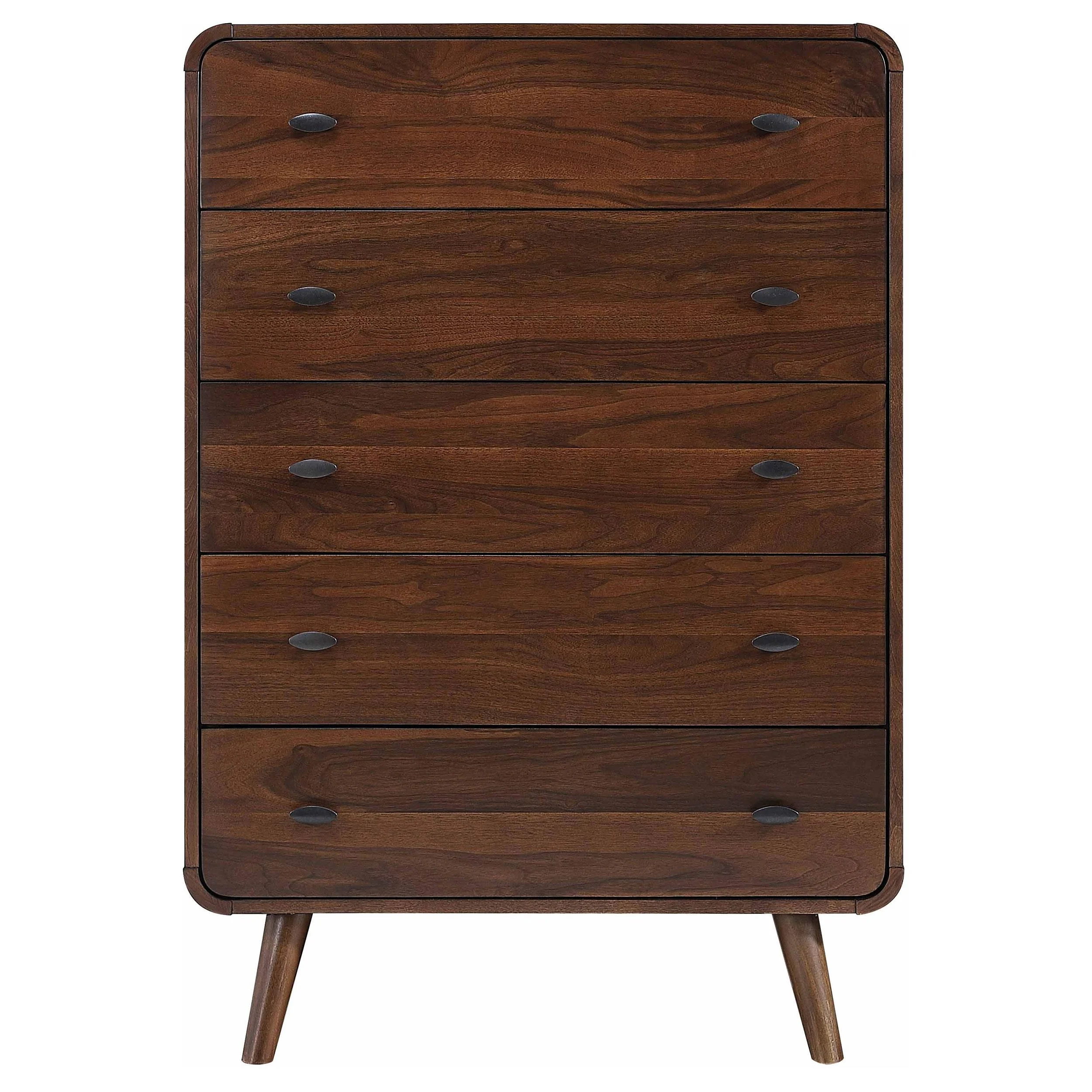Coaster Furniture Robyn 205135 5-Drawer Bedroom Chest of Drawers - Dark Walnut - Image 2