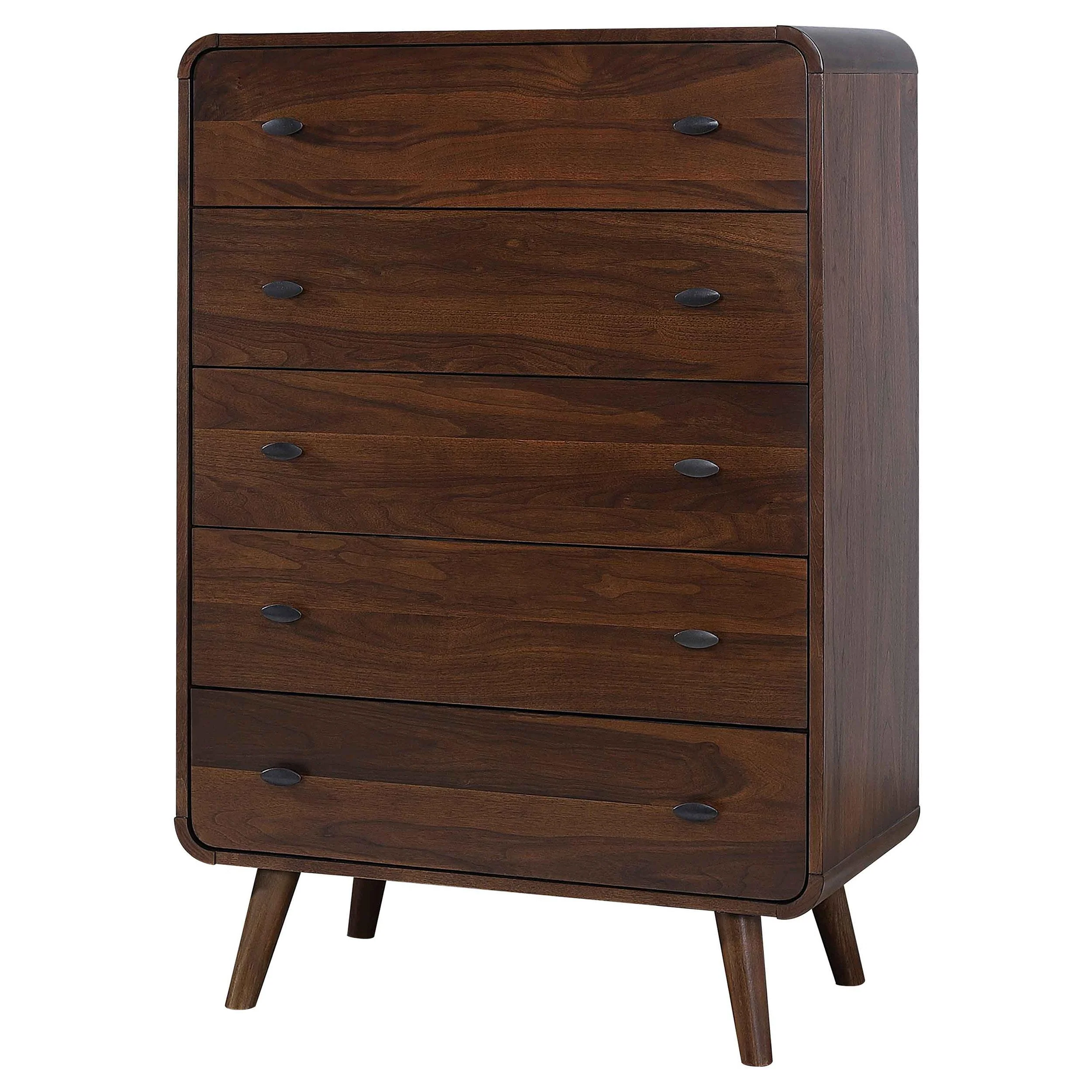 Coaster Furniture Robyn 205135 5-Drawer Bedroom Chest of Drawers - Dark Walnut - Image 3