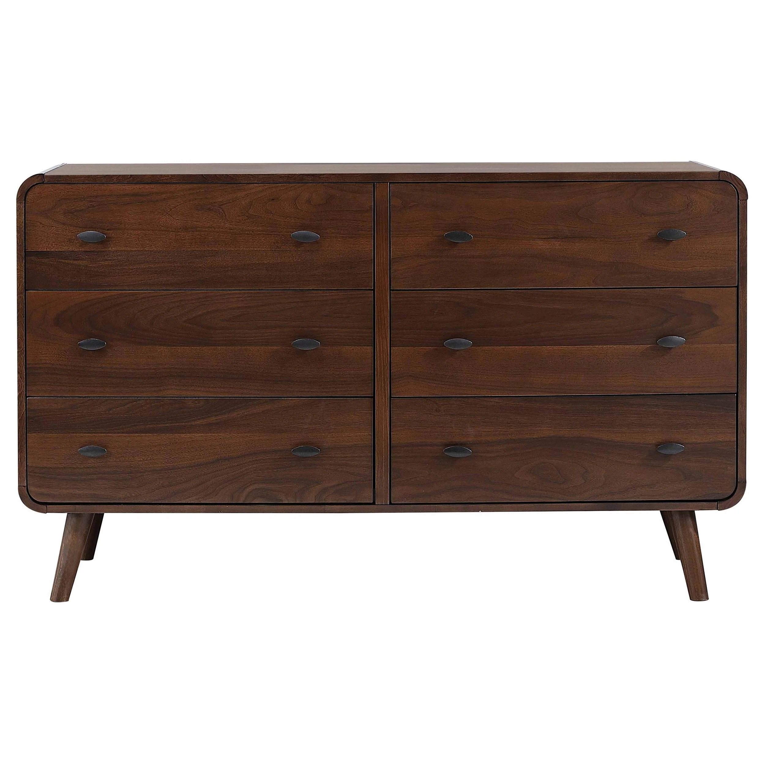 Coaster Furniture Robyn 205133 6-Drawer Bedroom Dresser - Dark Walnut - Image 2